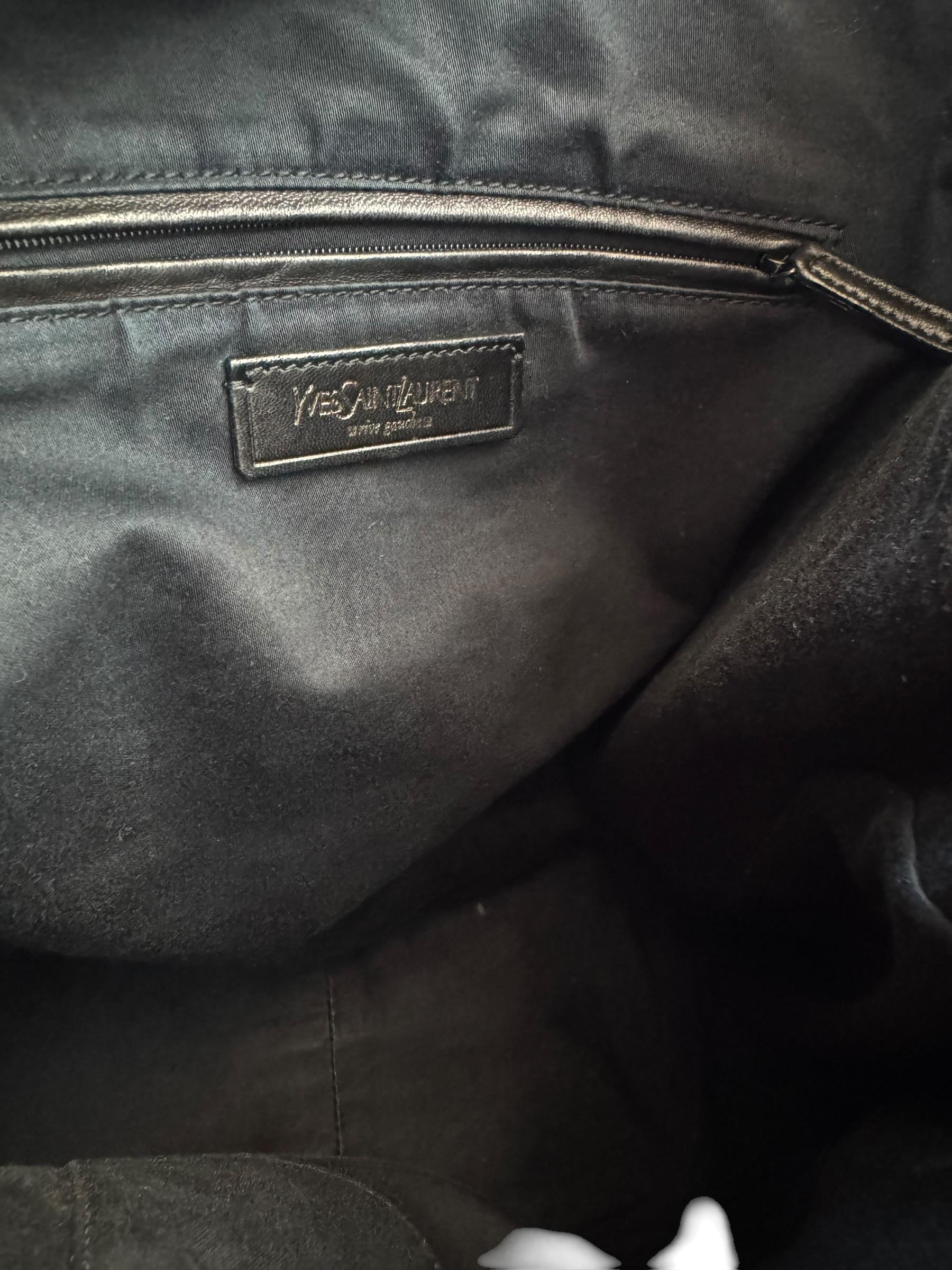 SAINT LAURENT BLACK TOTE BAG