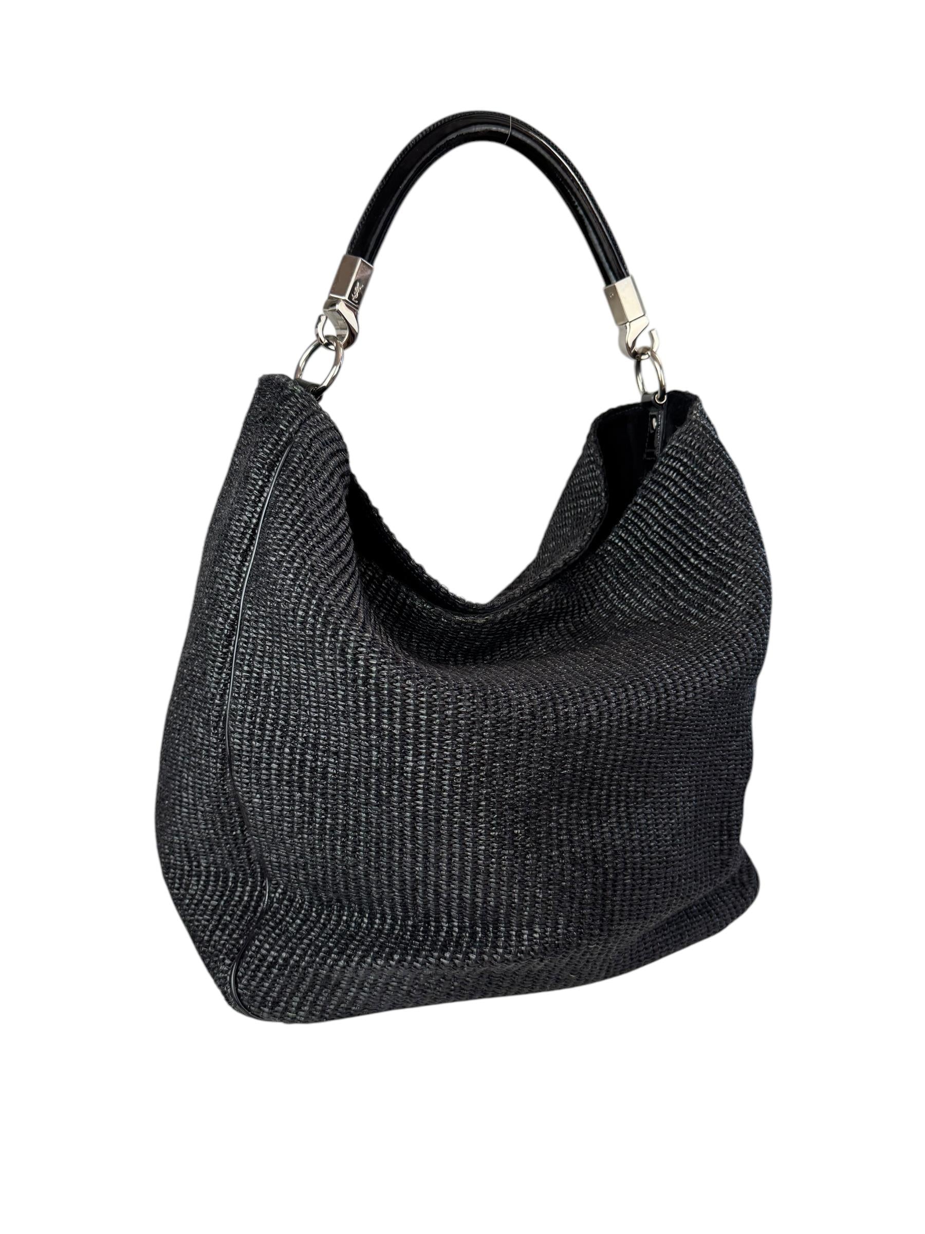 SAINT LAURENT BLACK TOTE BAG