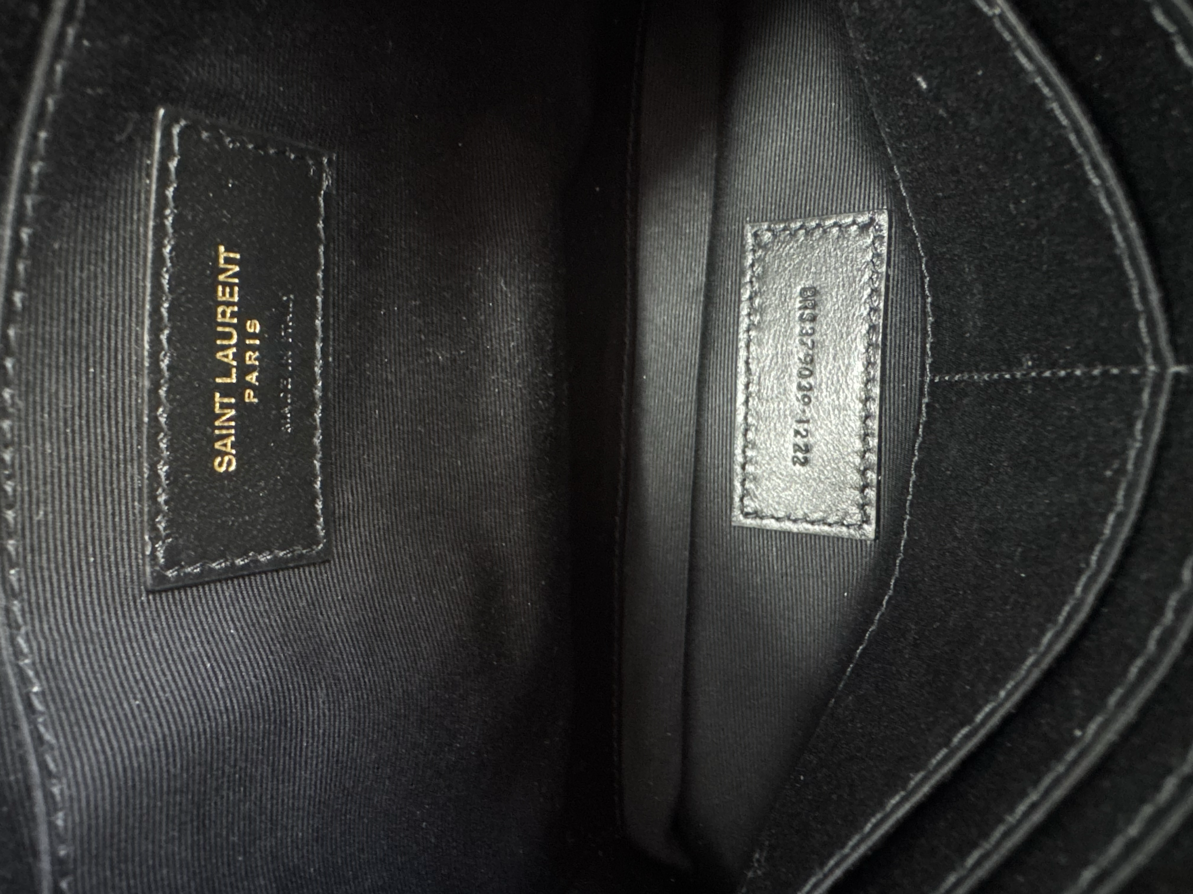 SAINT LAURENT BLACKMATELASSE POUCH 