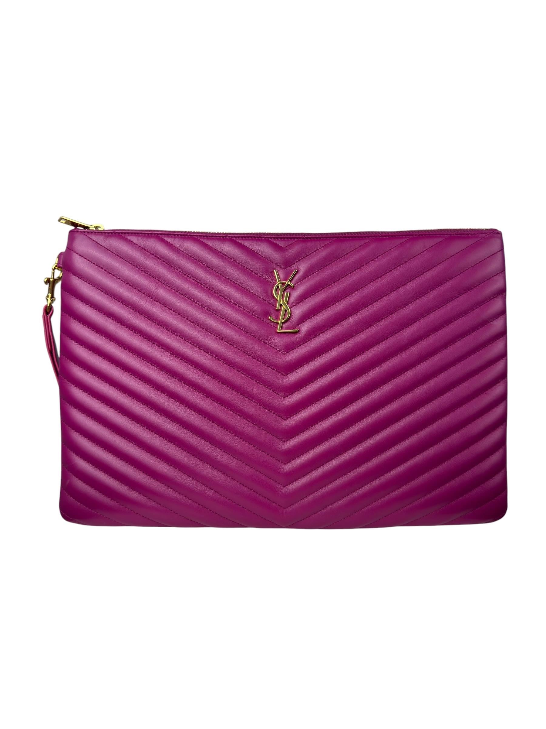 SAINT LAURENT CASSENDRE MATELASSE CLUCTH