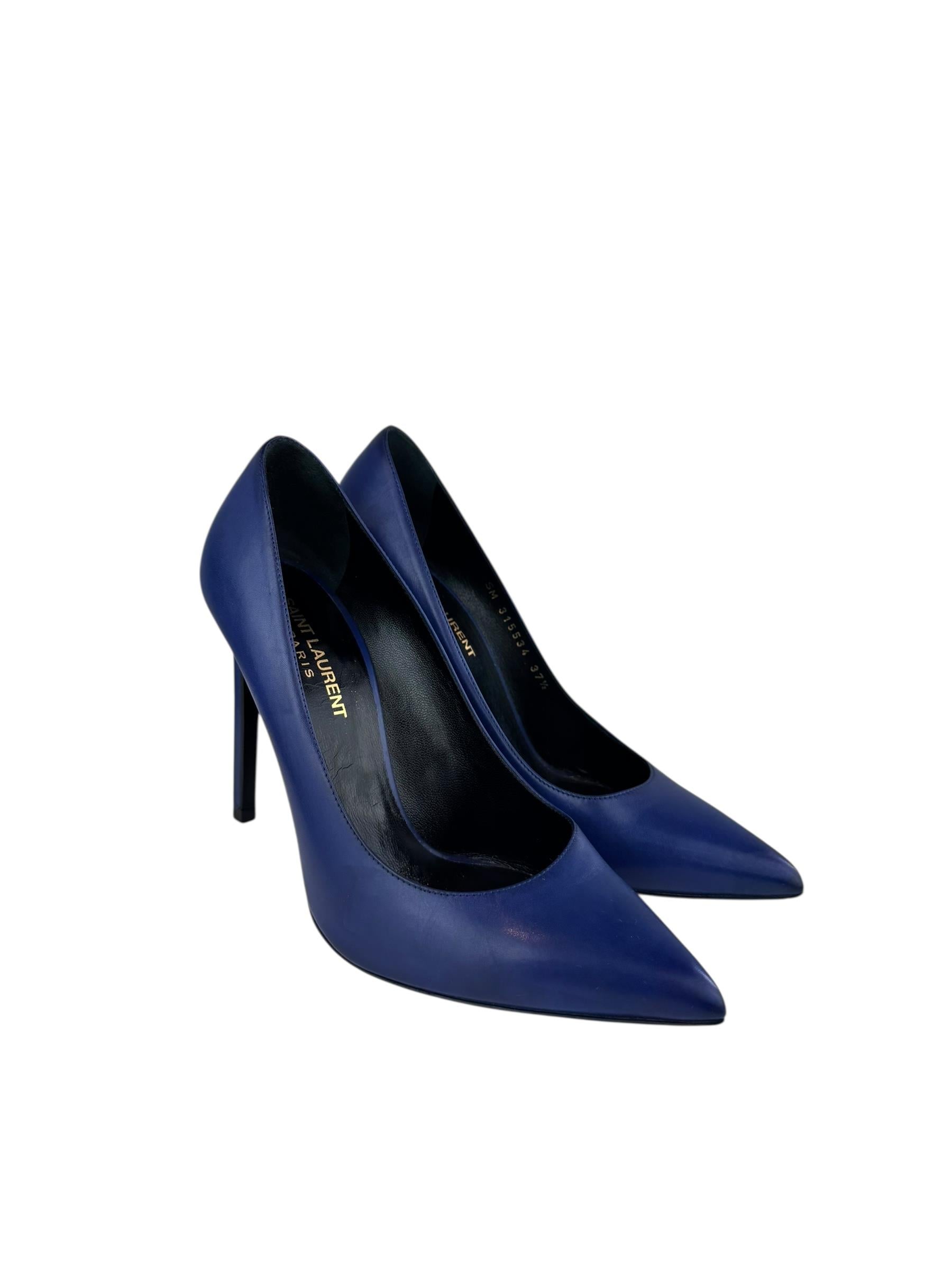 SAINT LAURENT NAVY HEELS