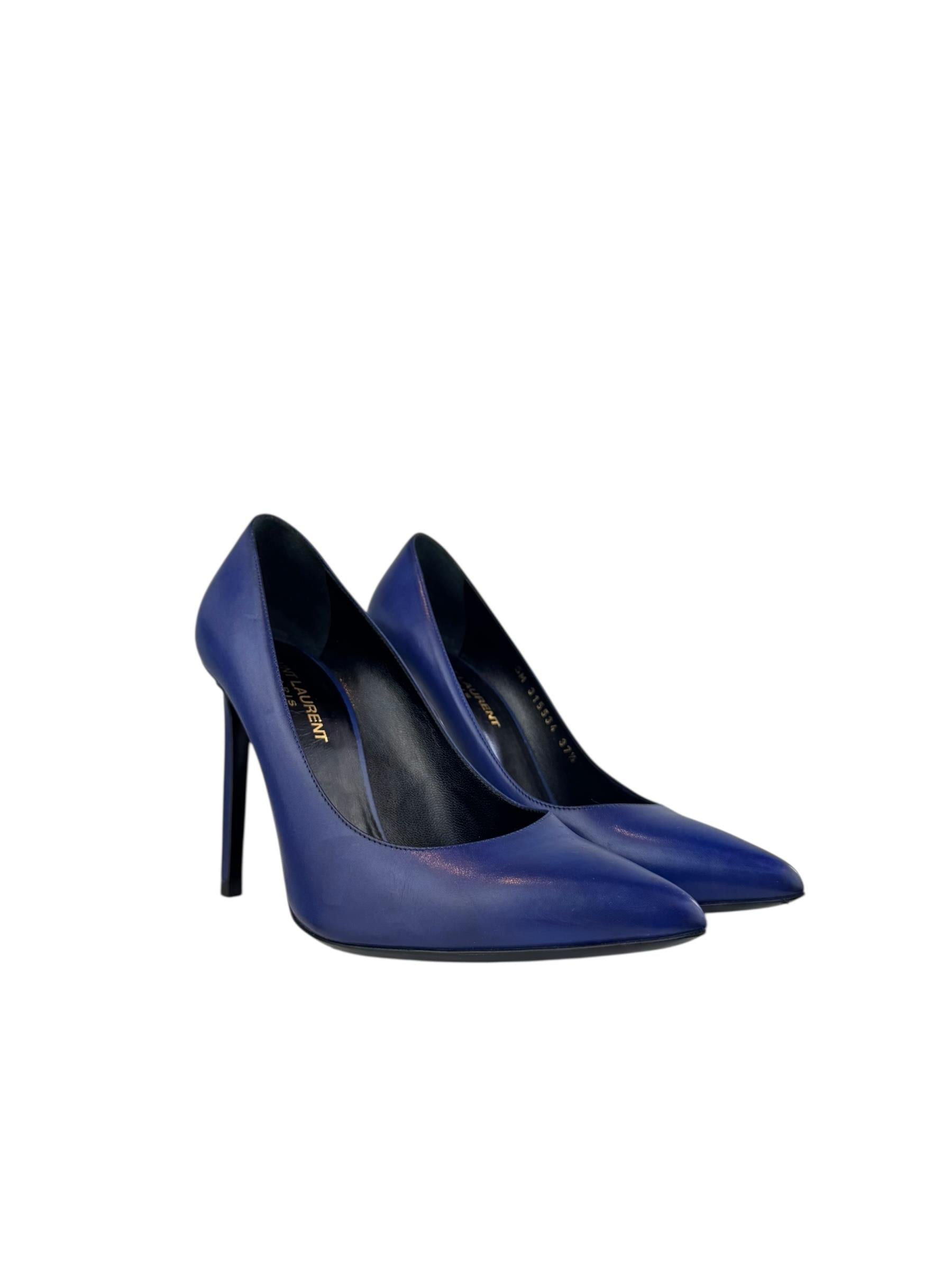 SAINT LAURENT NAVY HEELS