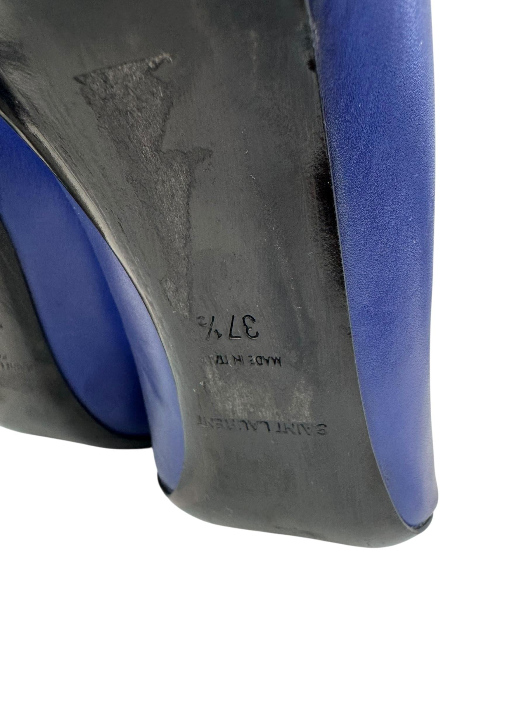 SAINT LAURENT NAVY HEELS