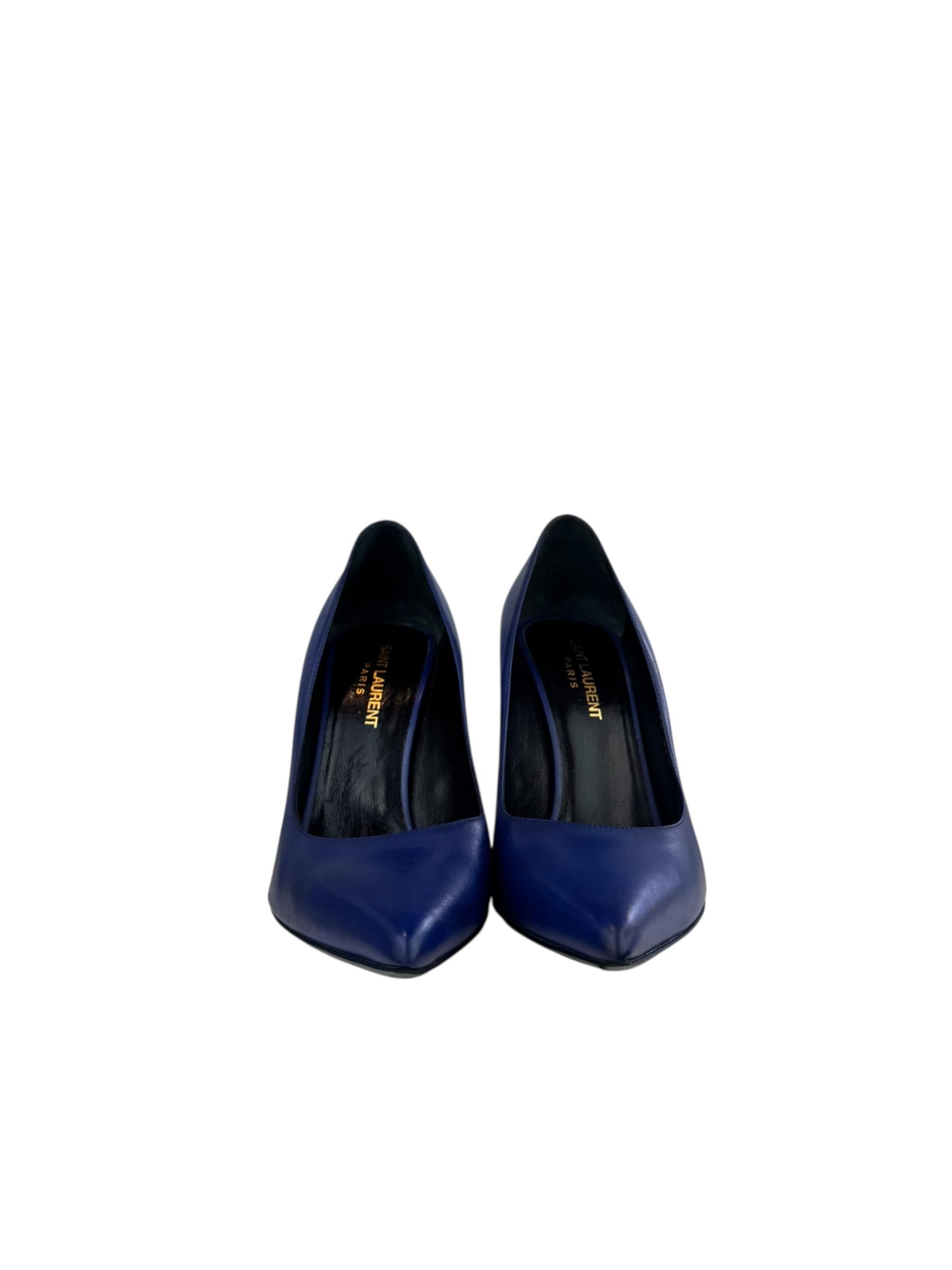 SAINT LAURENT NAVY HEELS