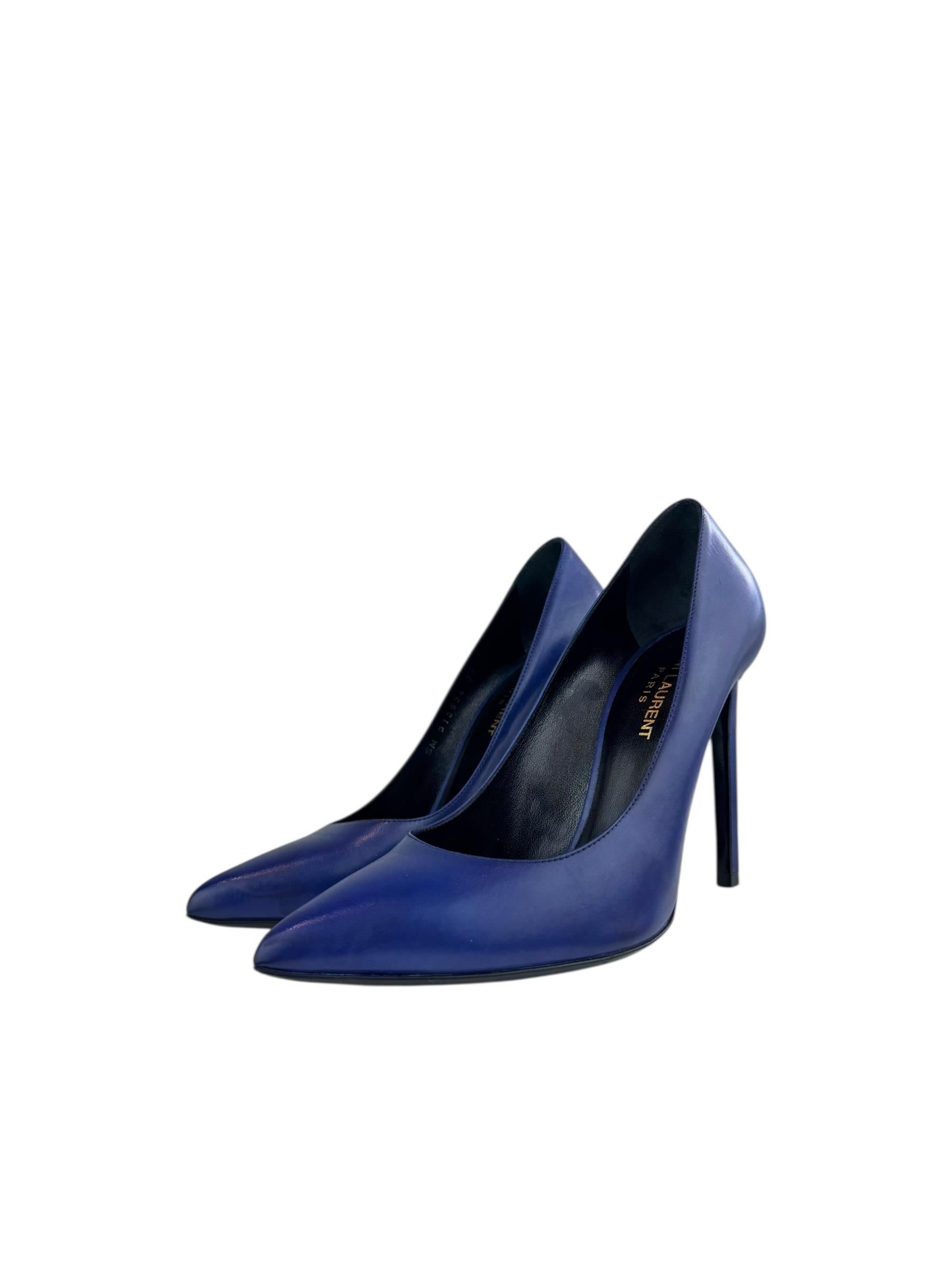 SAINT LAURENT NAVY HEELS