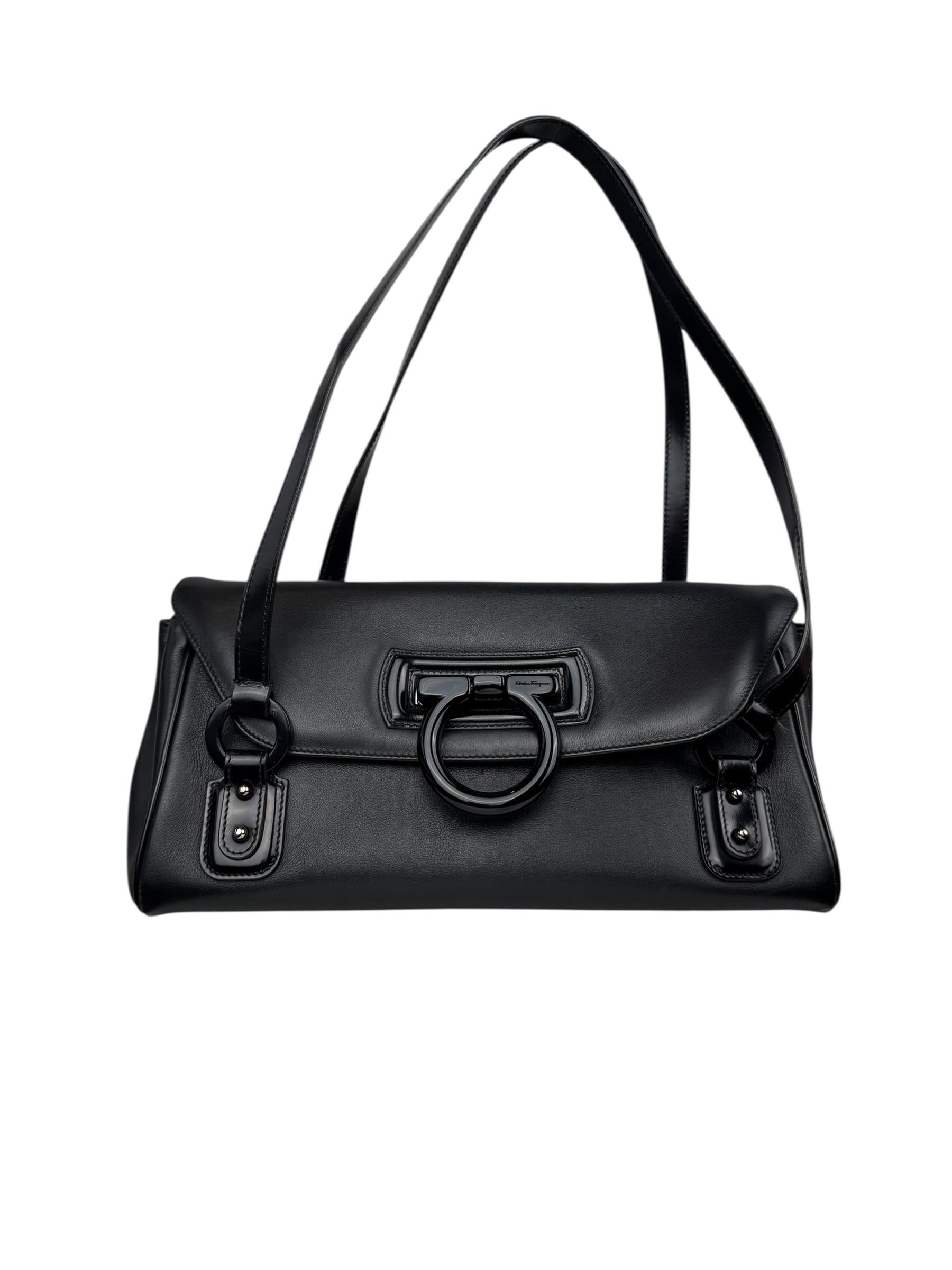 SALVATORE FERRAGAMO LEATHER SHOULDER BAG