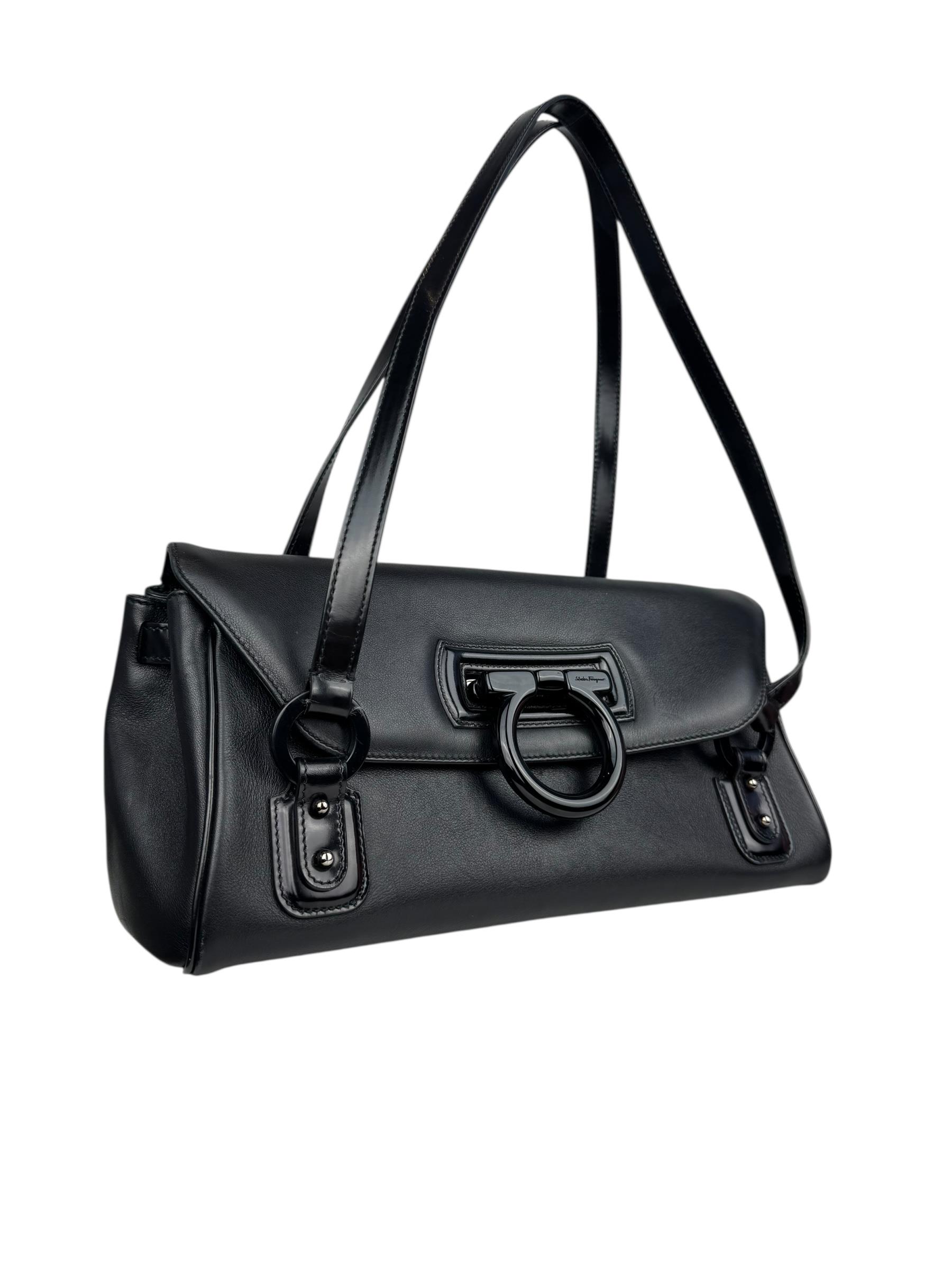 SALVATORE FERRAGAMO LEATHER SHOULDER BAG