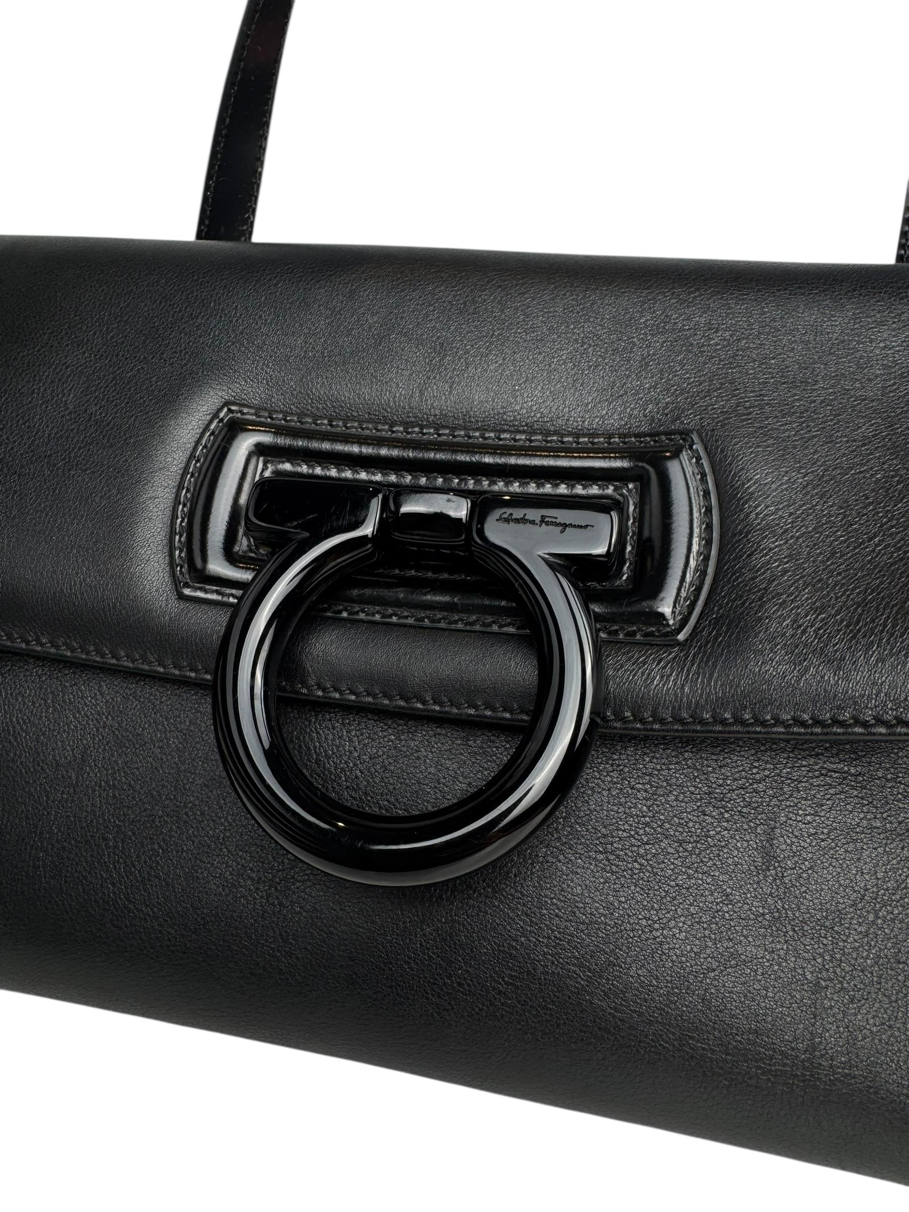 SALVATORE FERRAGAMO LEATHER SHOULDER BAG