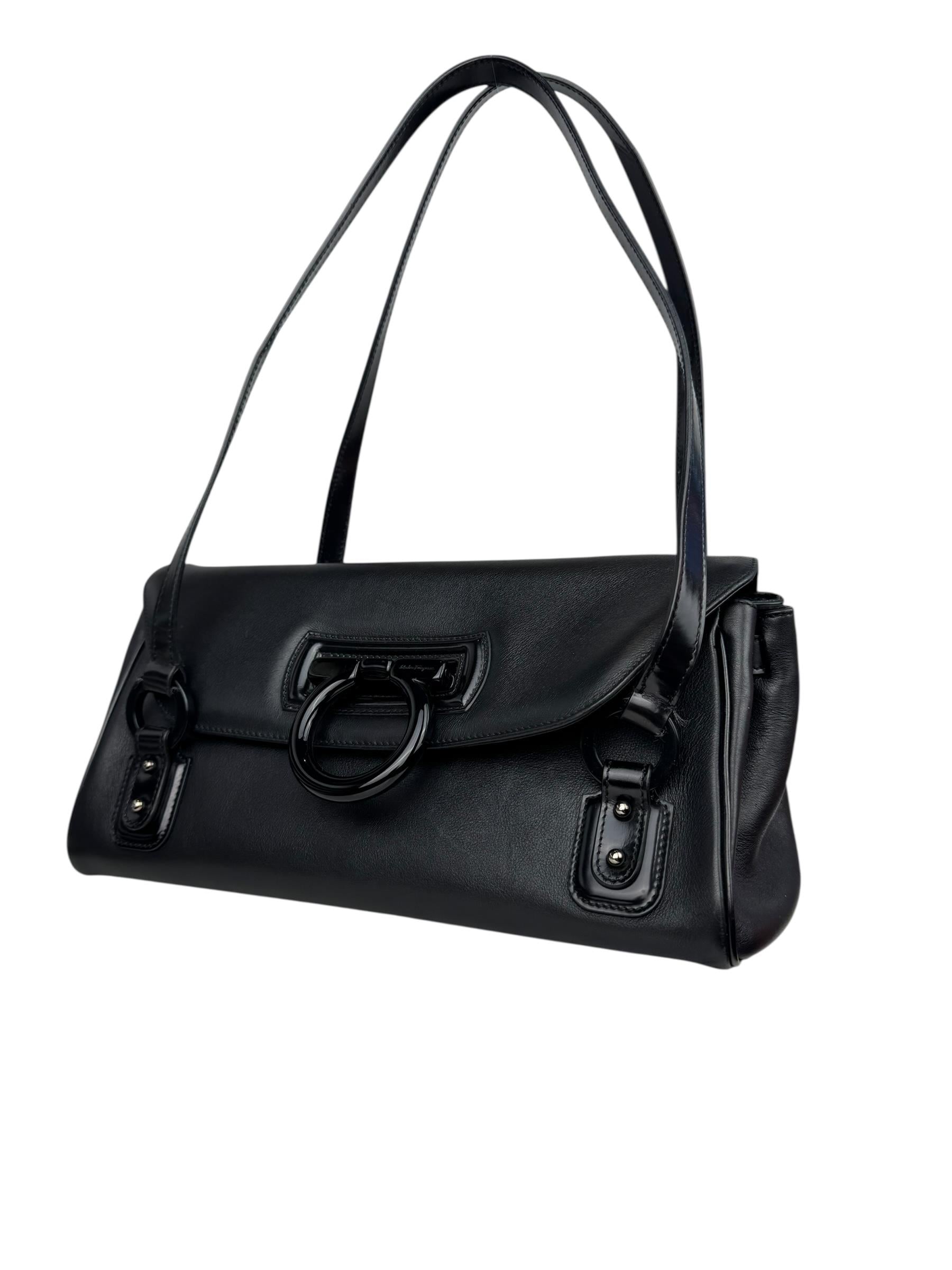 SALVATORE FERRAGAMO LEATHER SHOULDER BAG