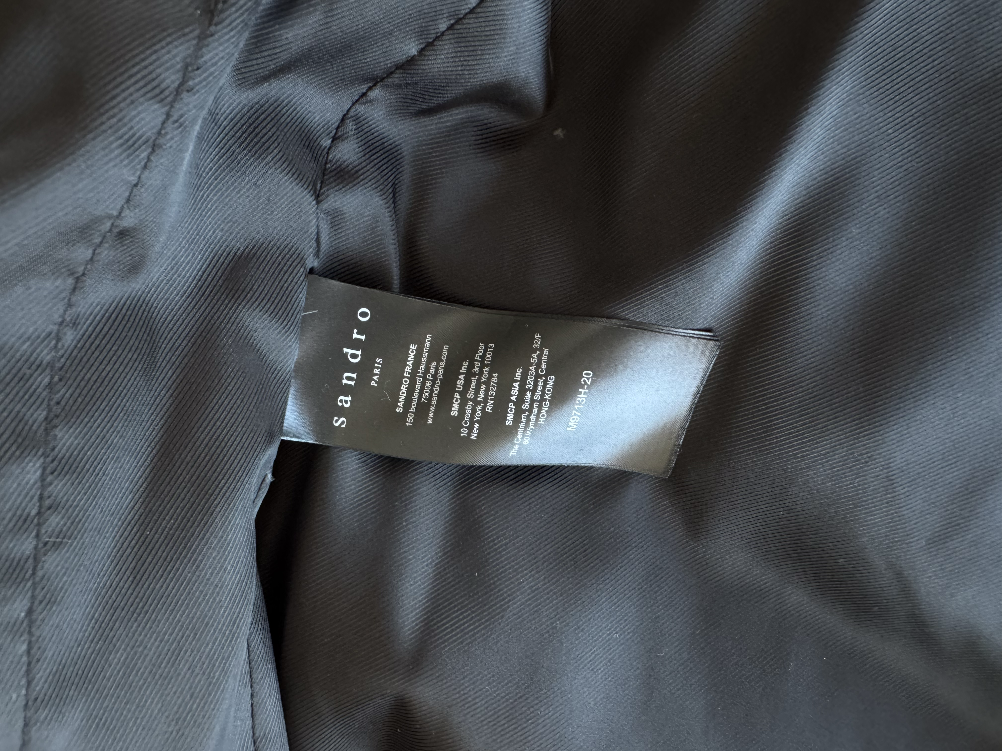 SANDRO VELVET PUFFER JACKET