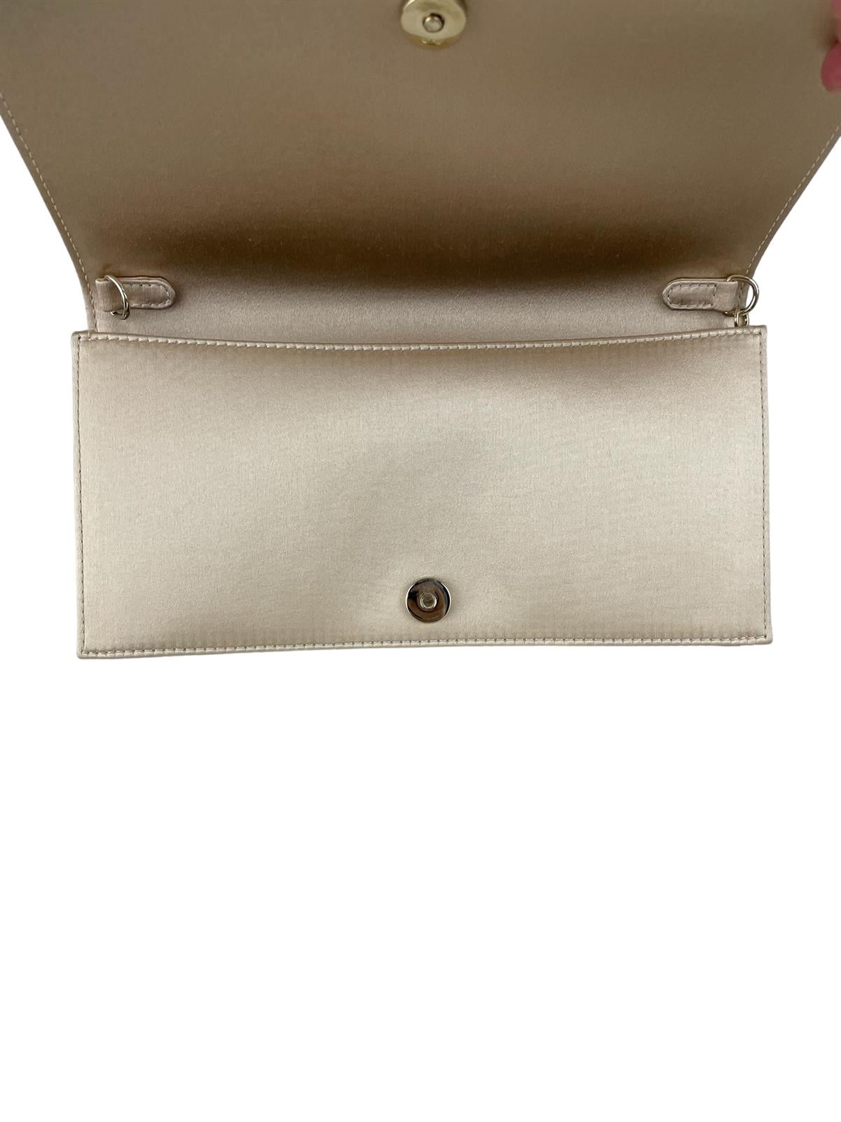 SATIN CANNES CRYSTAL EMBELLISHED BAG