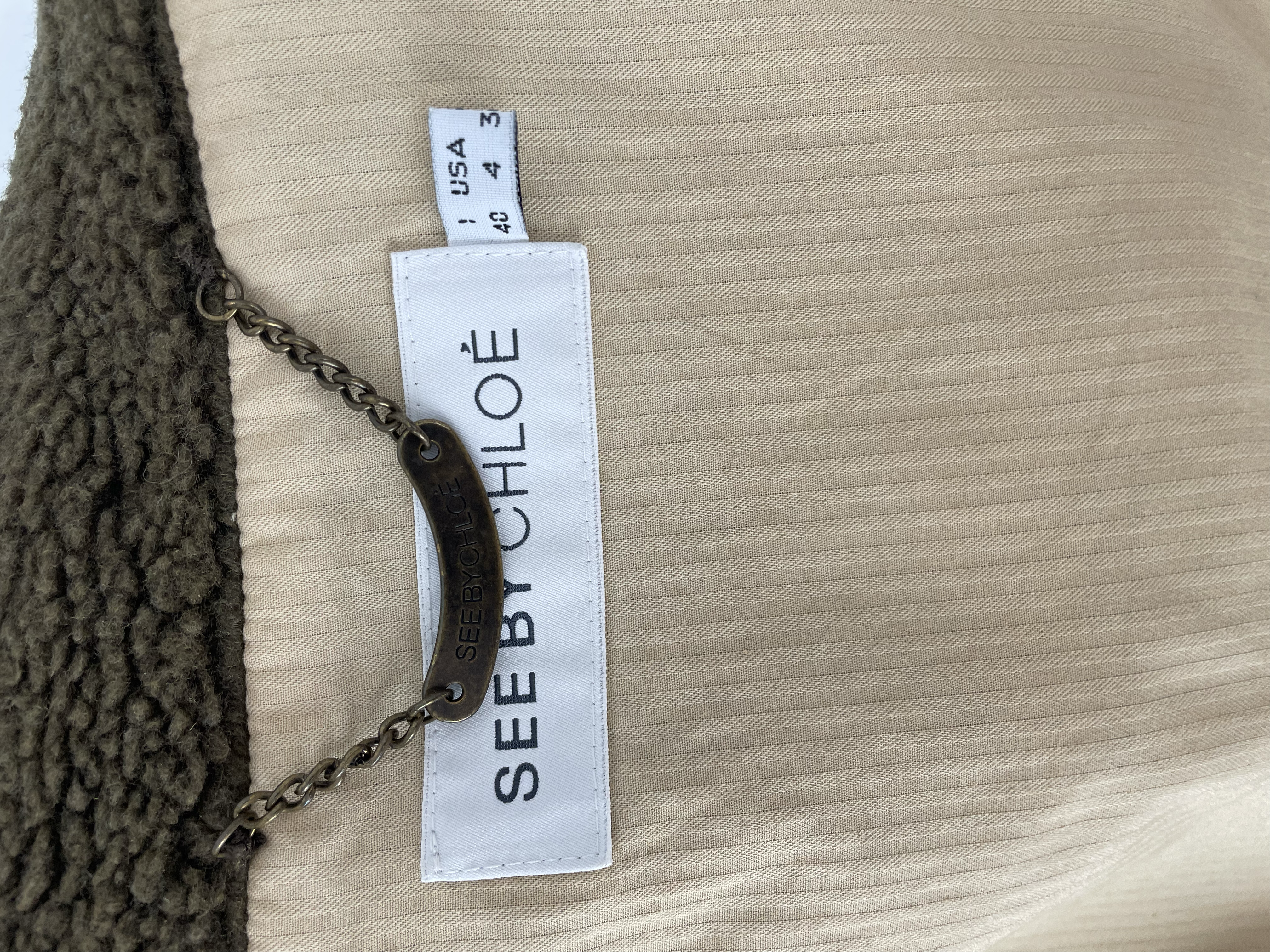 SEE BY CHLOE TEDDY JACKET