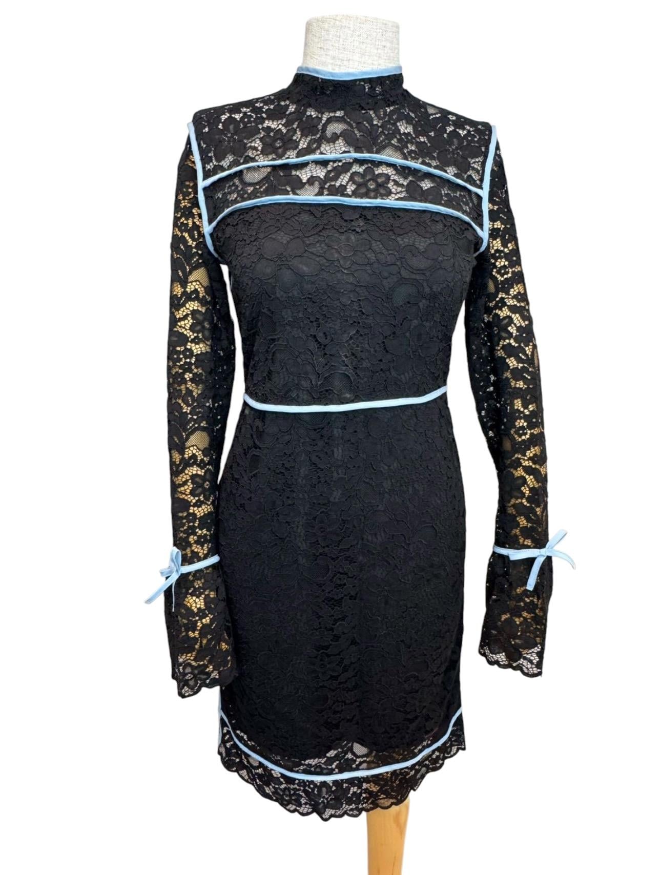 SPORTMAX BLACK LACE DRESS