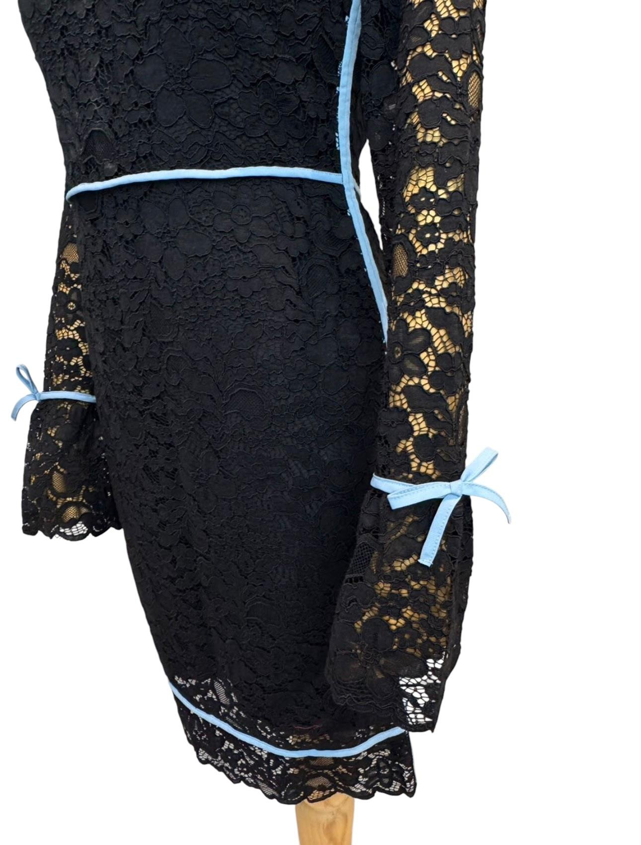 SPORTMAX BLACK LACE DRESS