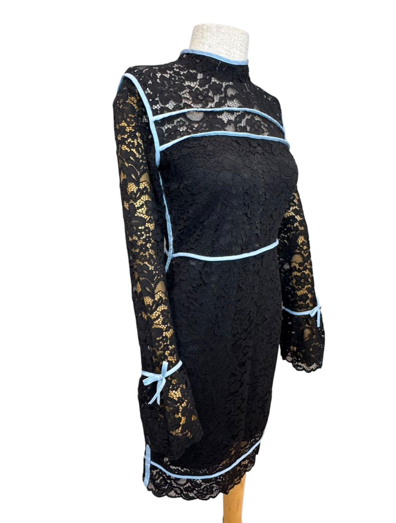 SPORTMAX BLACK LACE DRESS