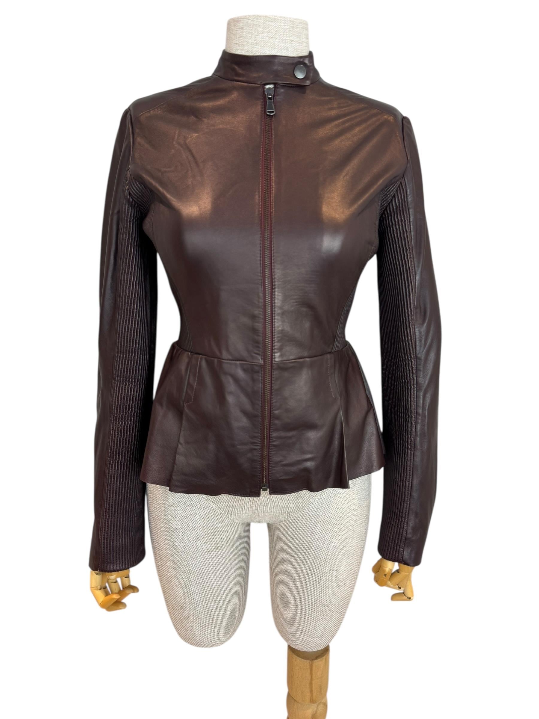 SPORTMAX VEGAN LEATHER JACKET