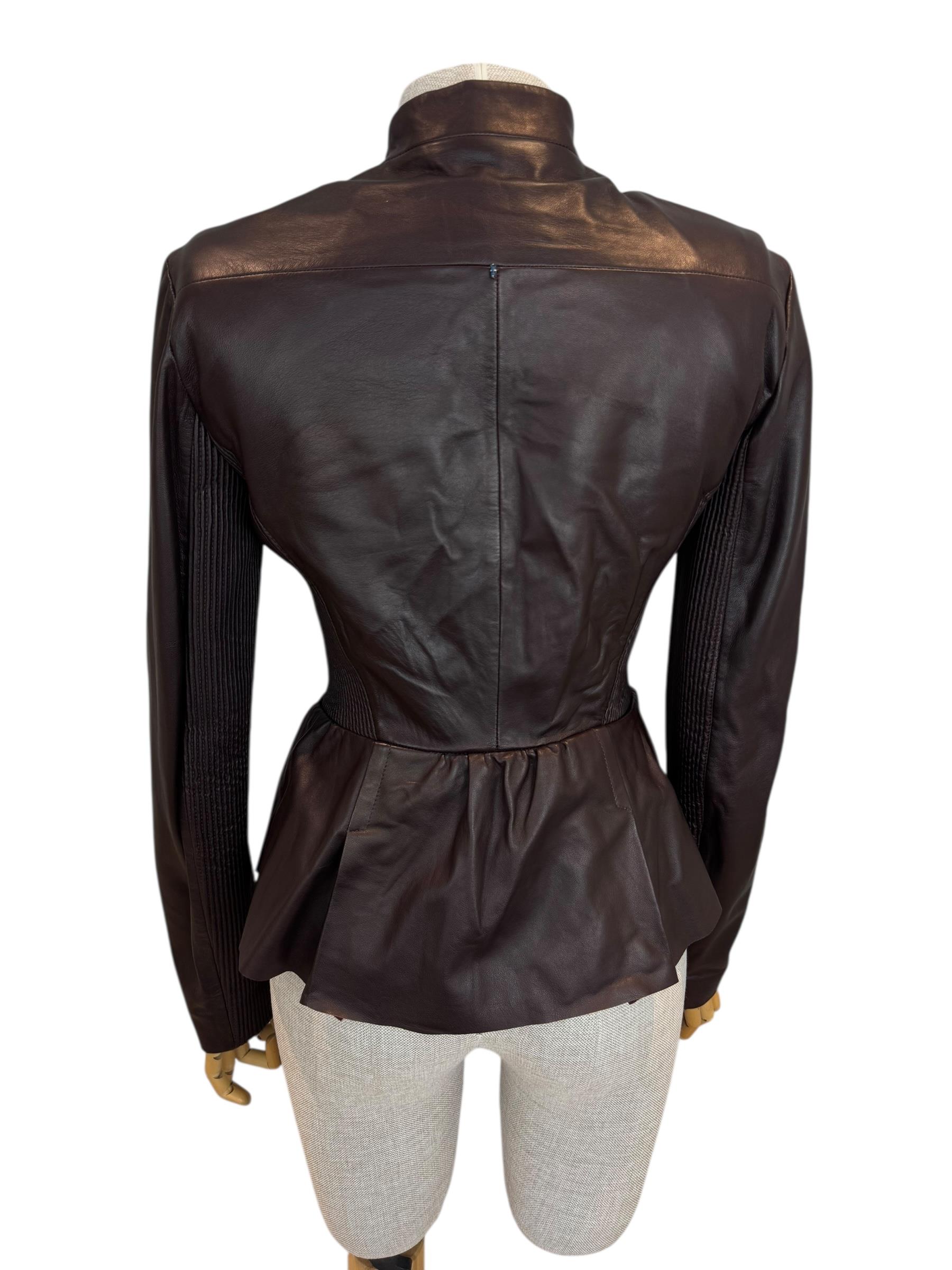 SPORTMAX VEGAN LEATHER JACKET