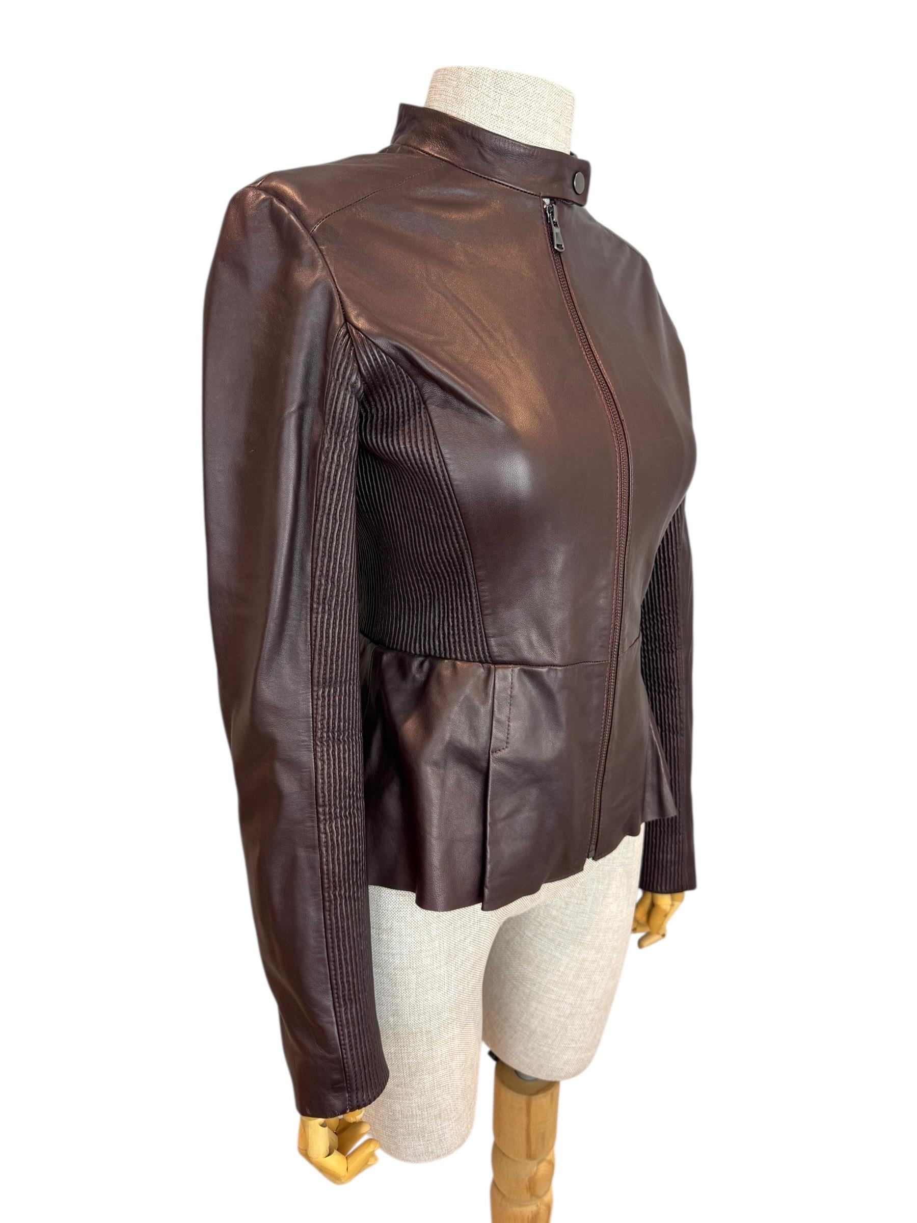 SPORTMAX VEGAN LEATHER JACKET