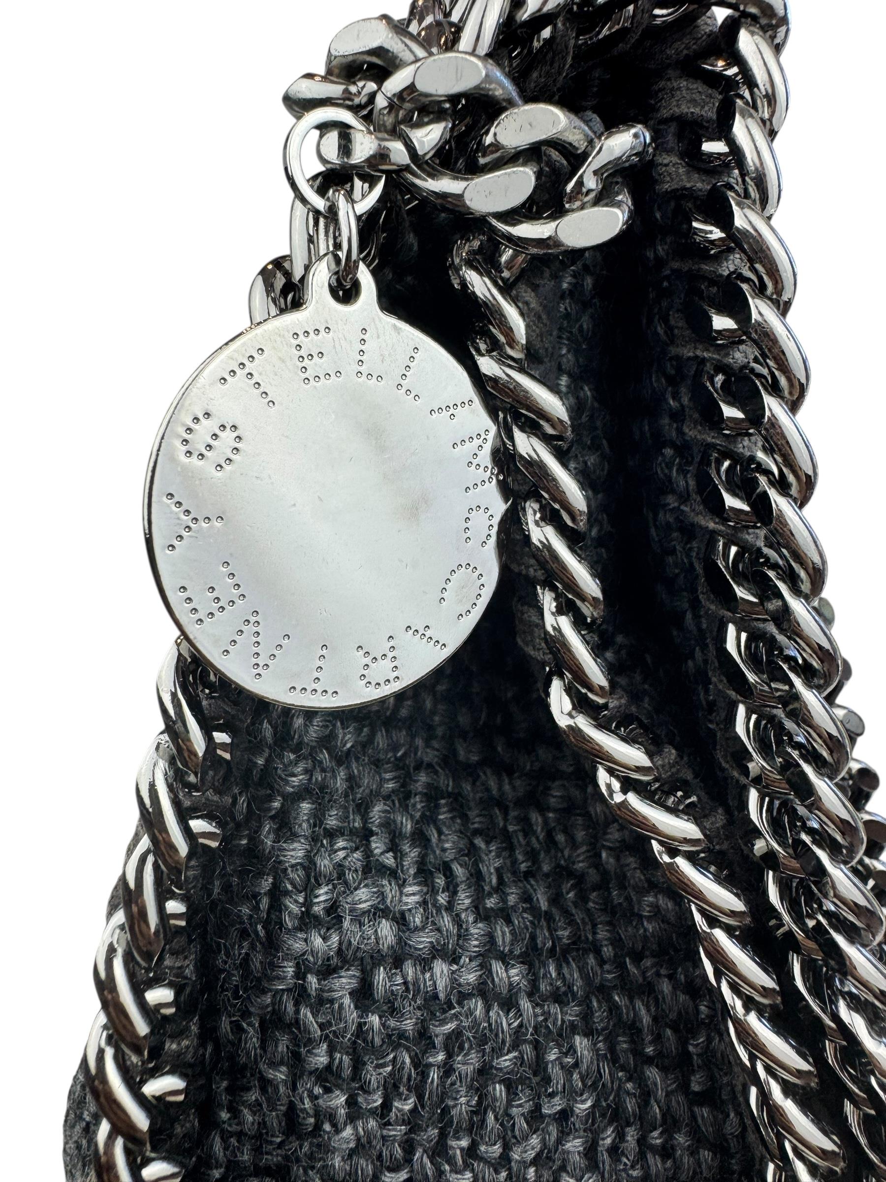 STELLA MCCARTNET TWEED FABRIC FLAP BAG