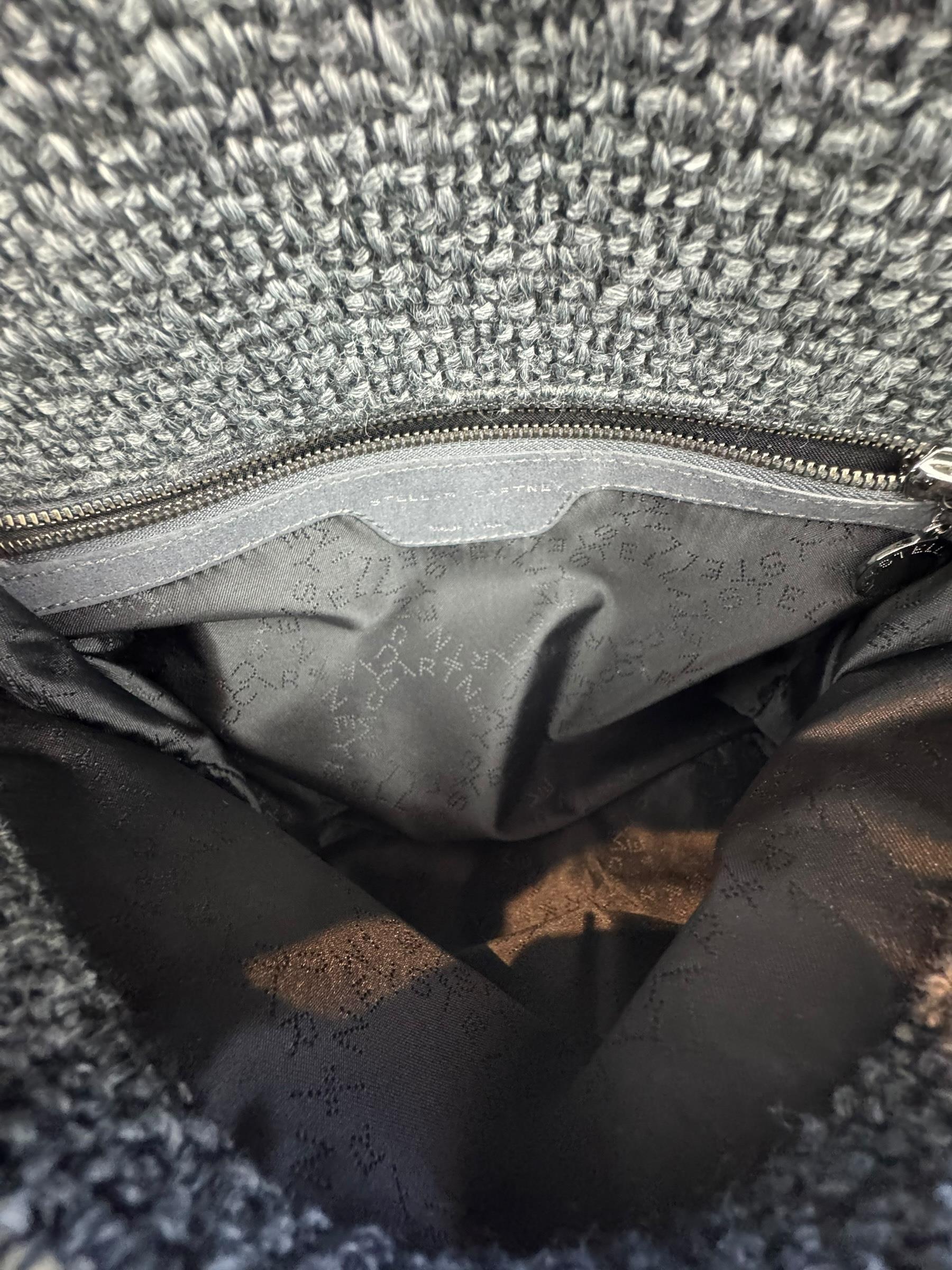 STELLA MCCARTNET TWEED FABRIC FLAP BAG