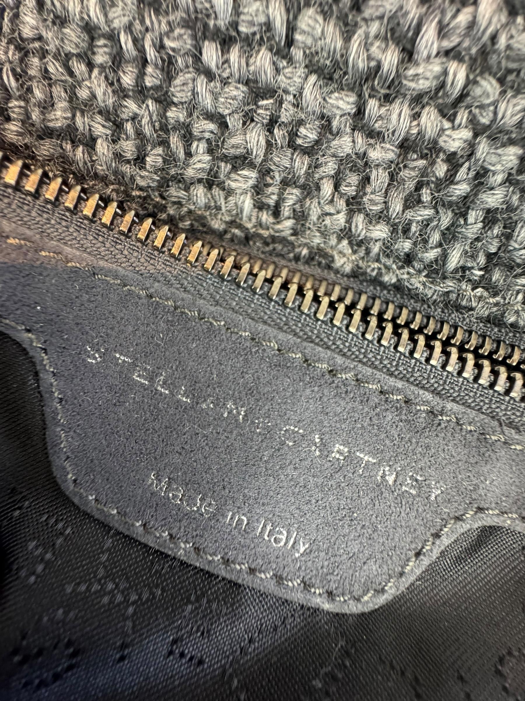 STELLA MCCARTNET TWEED FABRIC FLAP BAG