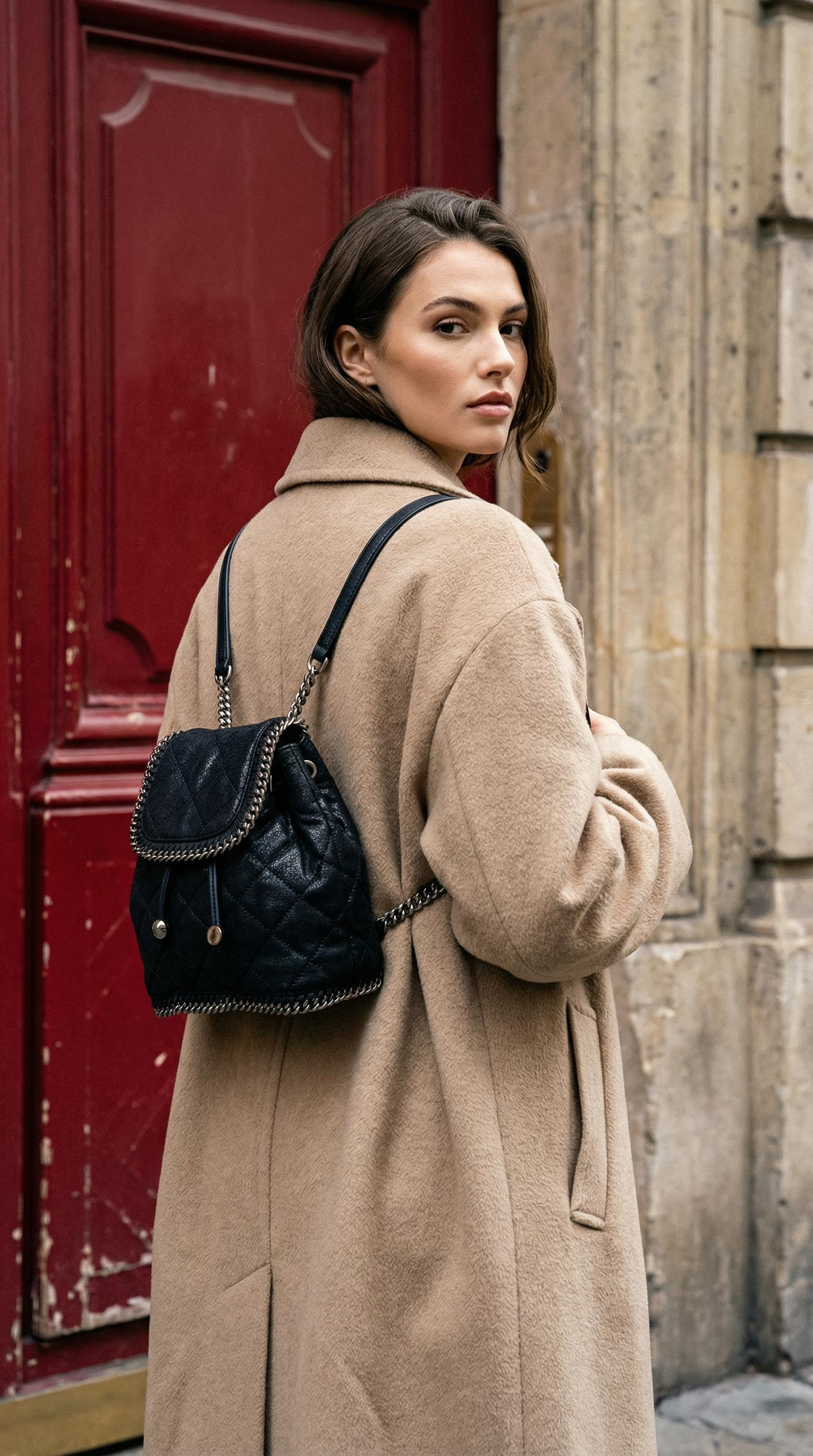 STELLA MCCARTNEY BALCK MINI FALABELLA BACKPACK