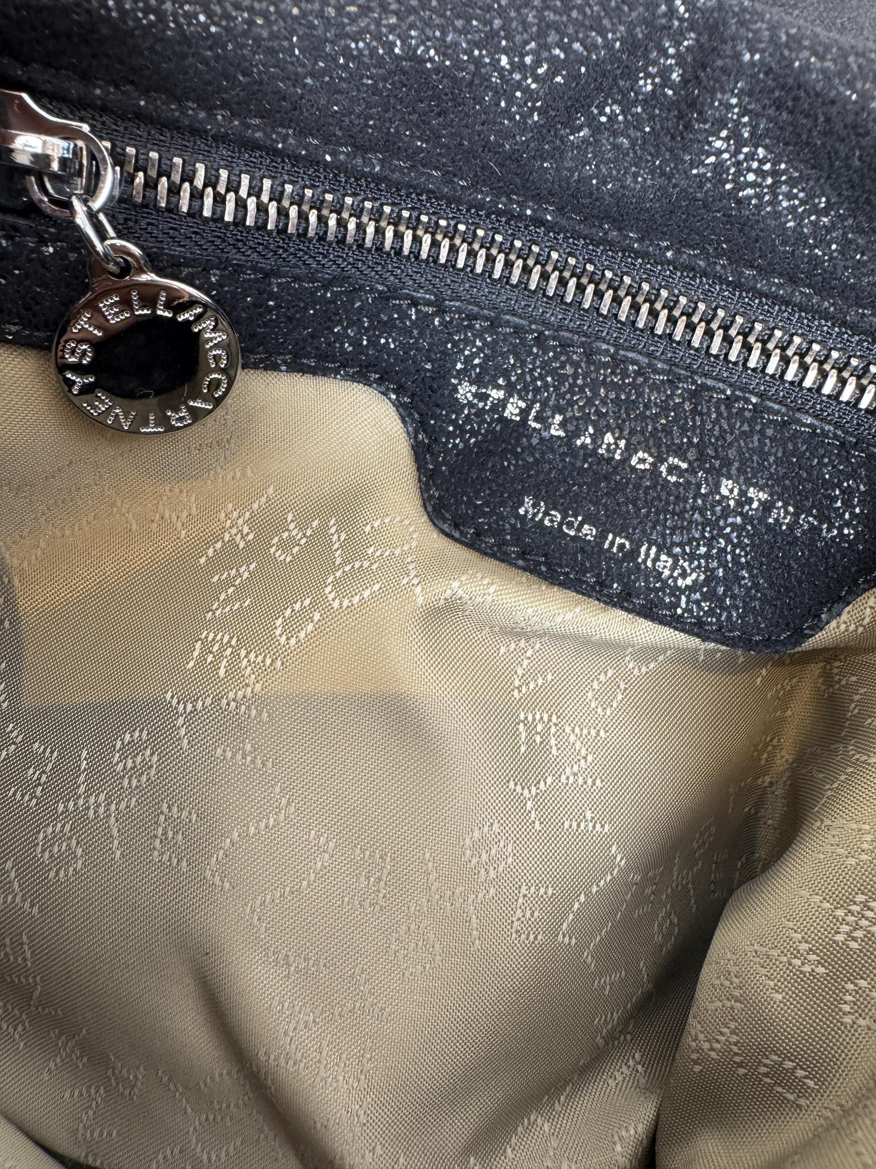 STELLA MCCARTNEY BLACK FALABELLA CHAIN BAG