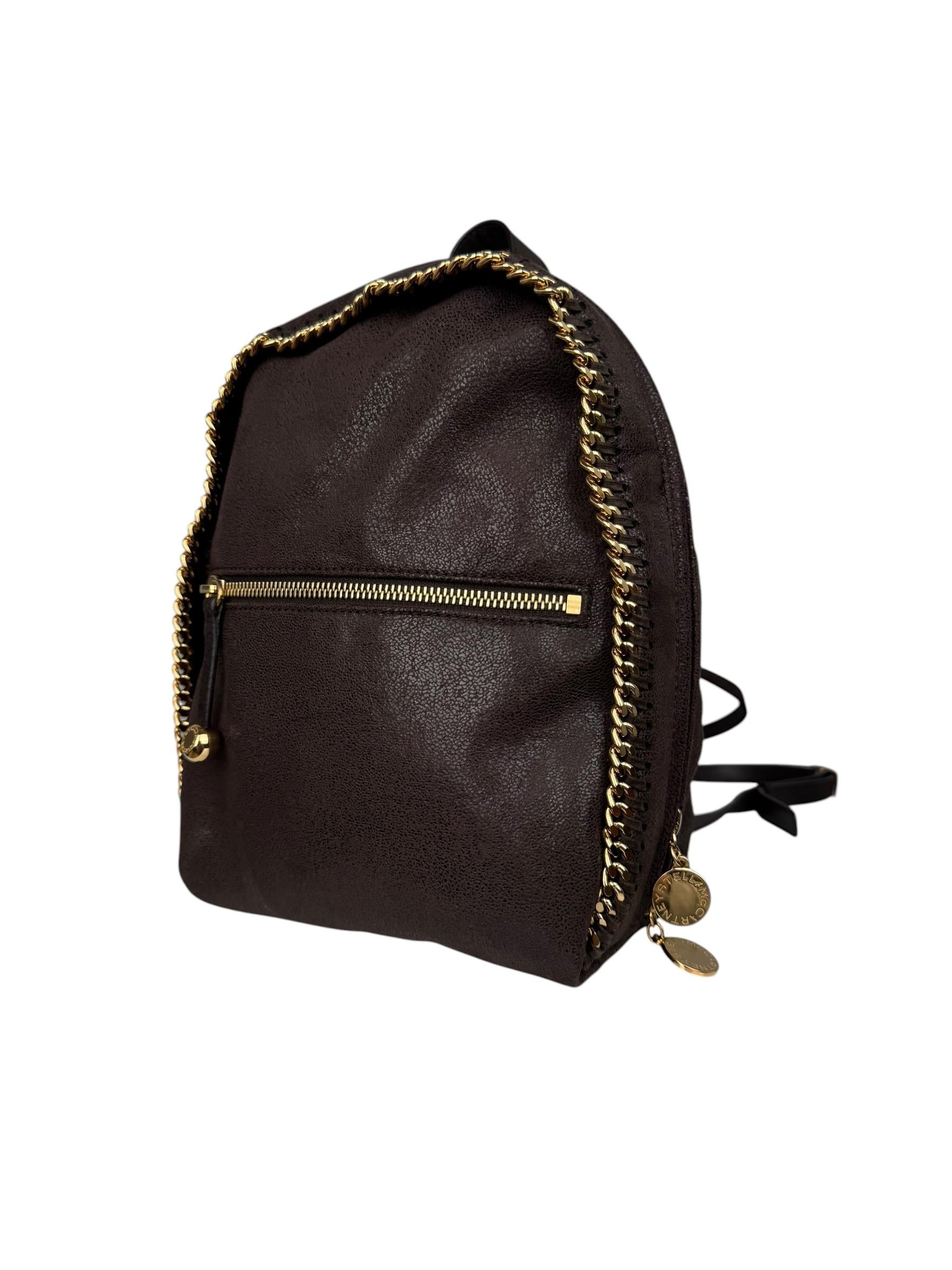 STELLA MCCARTNEY BROWN FALABELLA BACKPACK