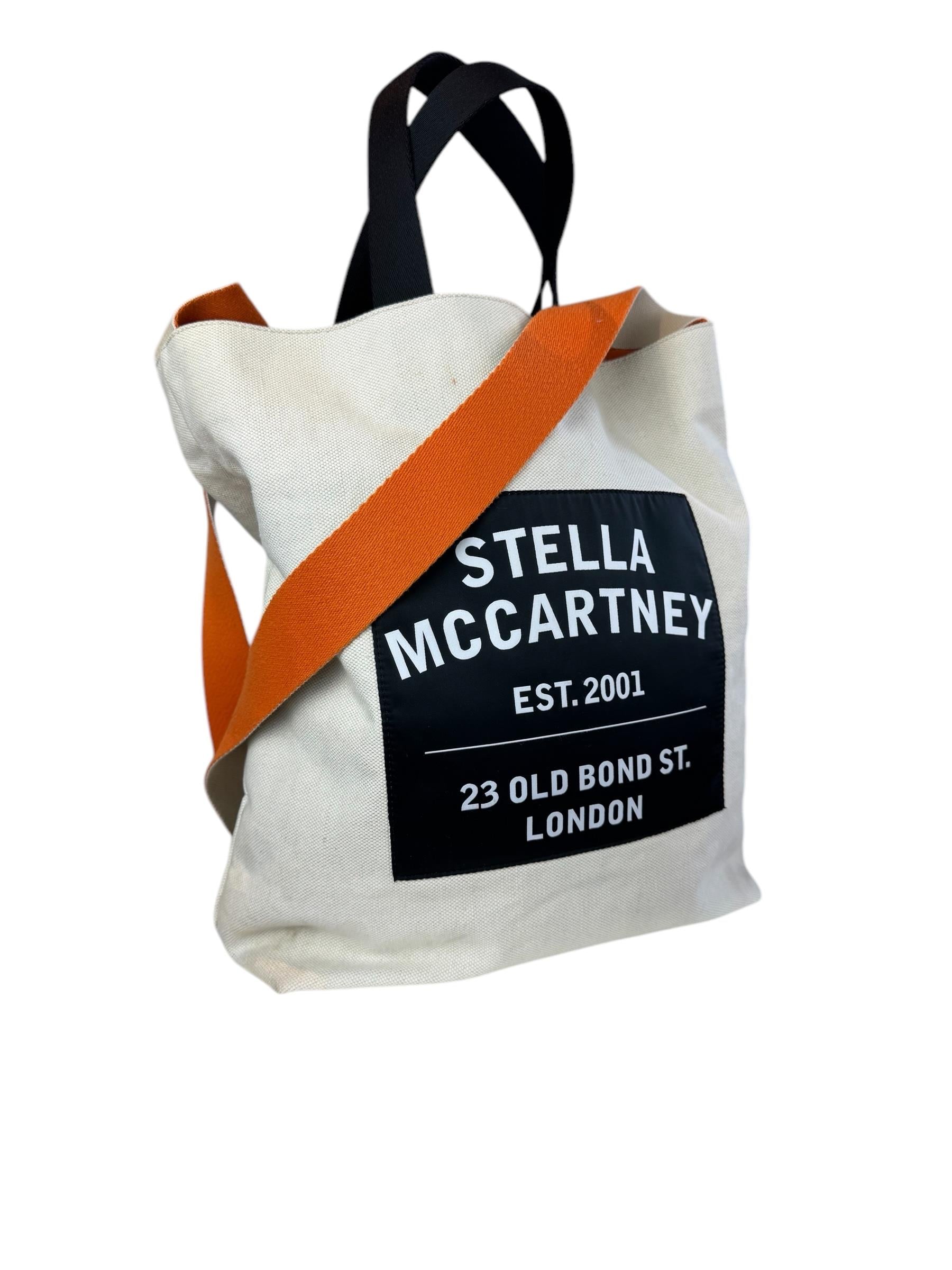 STELLA MCCARTNEY LINEN TOTE BAG