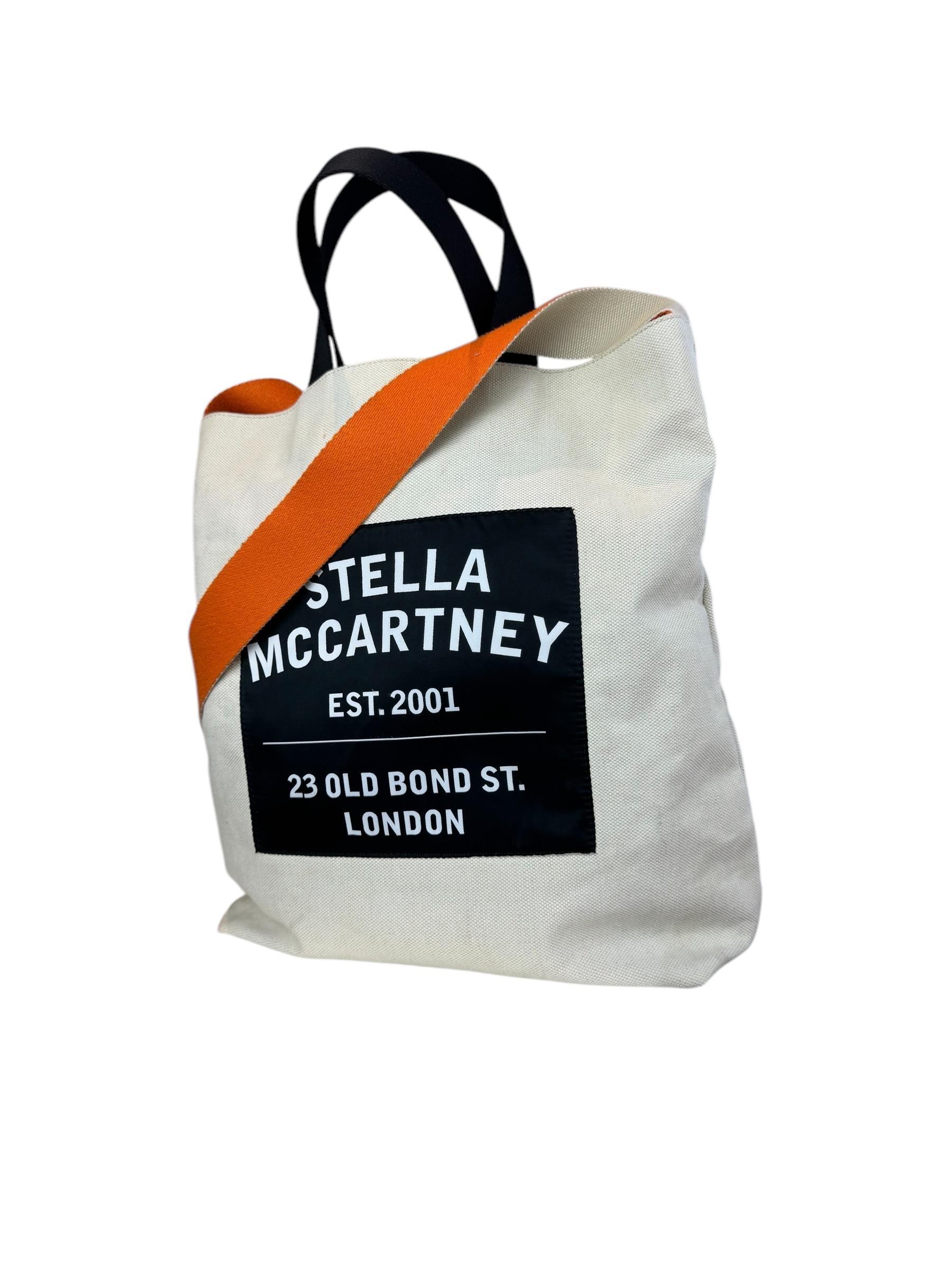 STELLA MCCARTNEY LINEN TOTE BAG