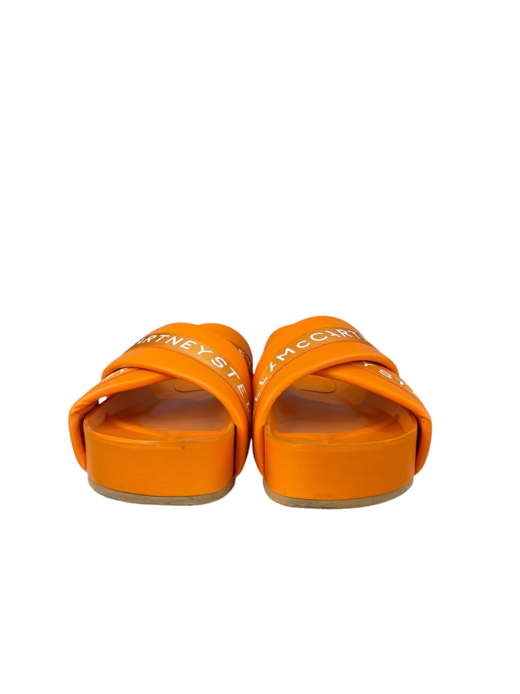 STELLA MCCARTNEY ORANGE MULES