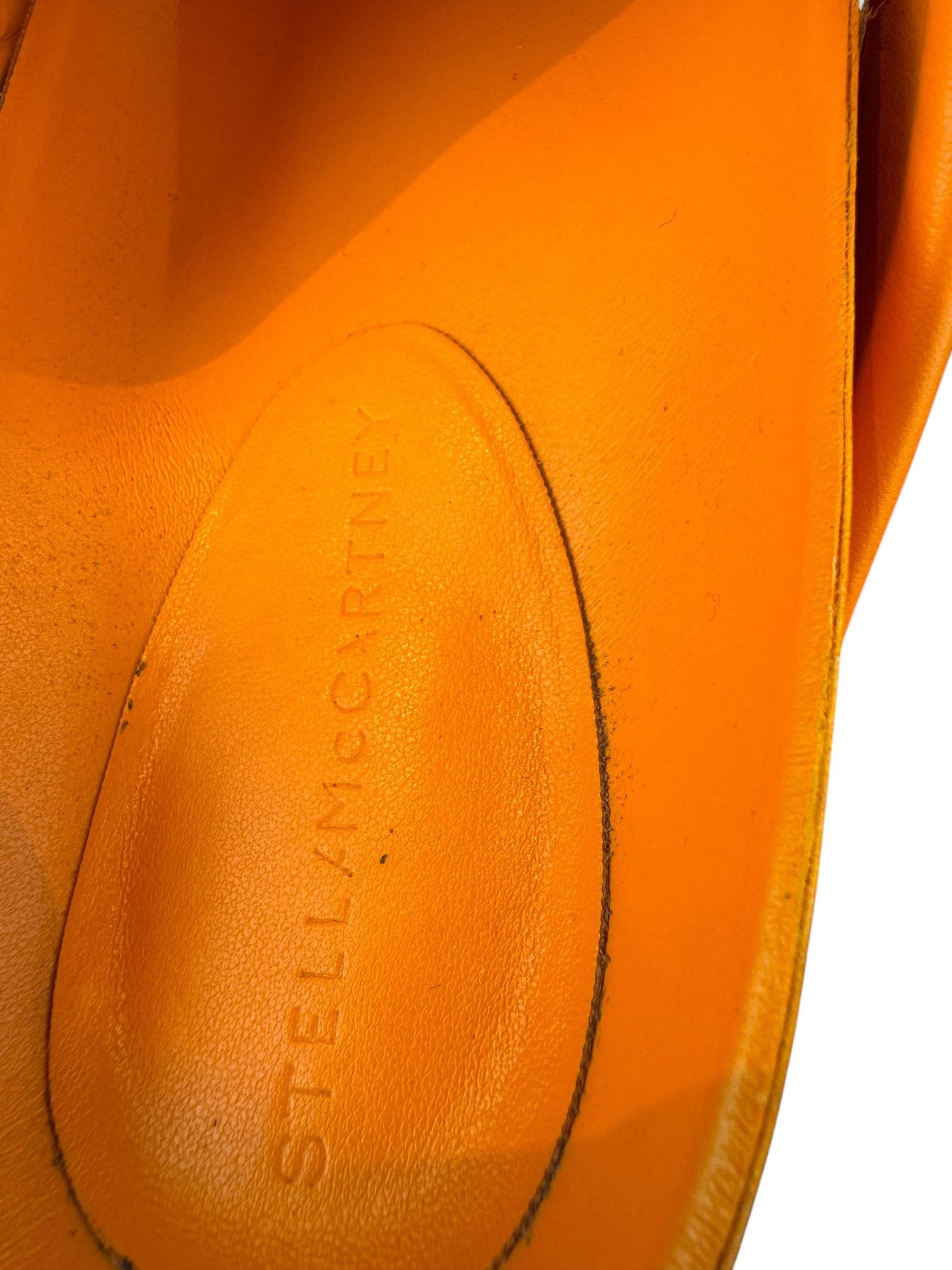 STELLA MCCARTNEY ORANGE MULES
