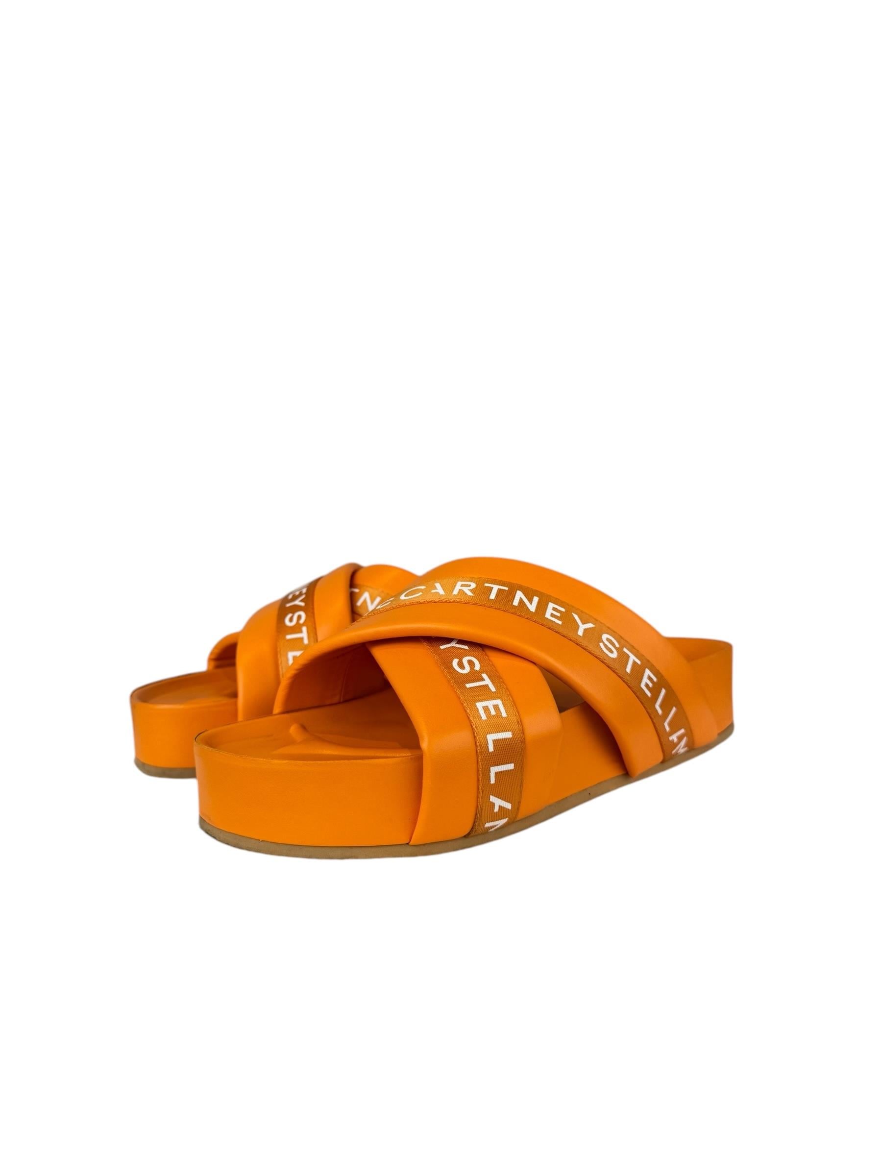 STELLA MCCARTNEY ORANGE MULES