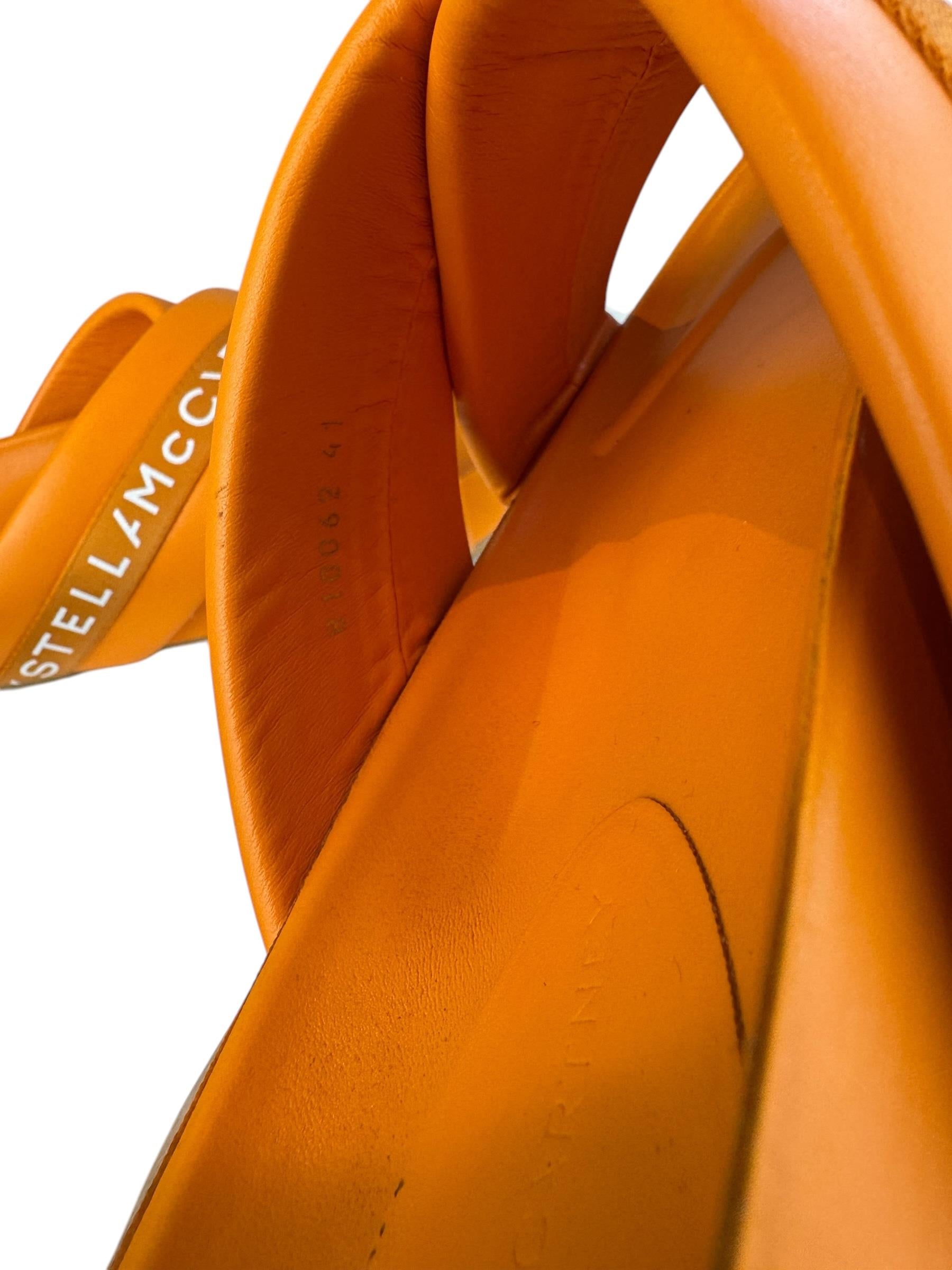 STELLA MCCARTNEY ORANGE MULES