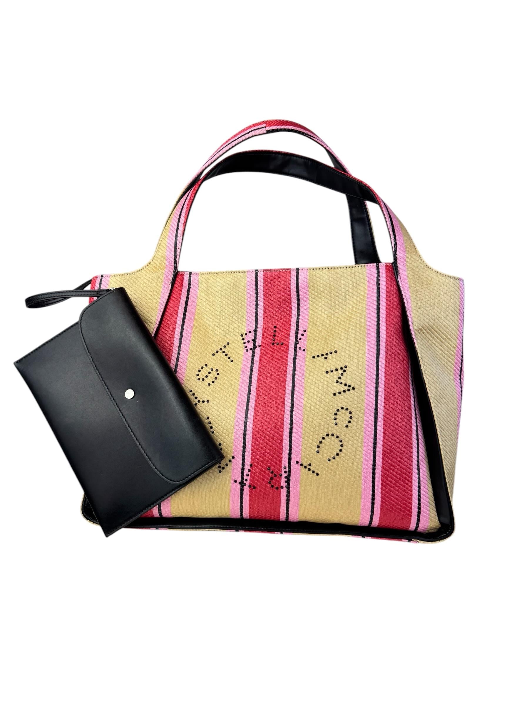 STELLA MCCARTNEY RAFIA TOTE BAG