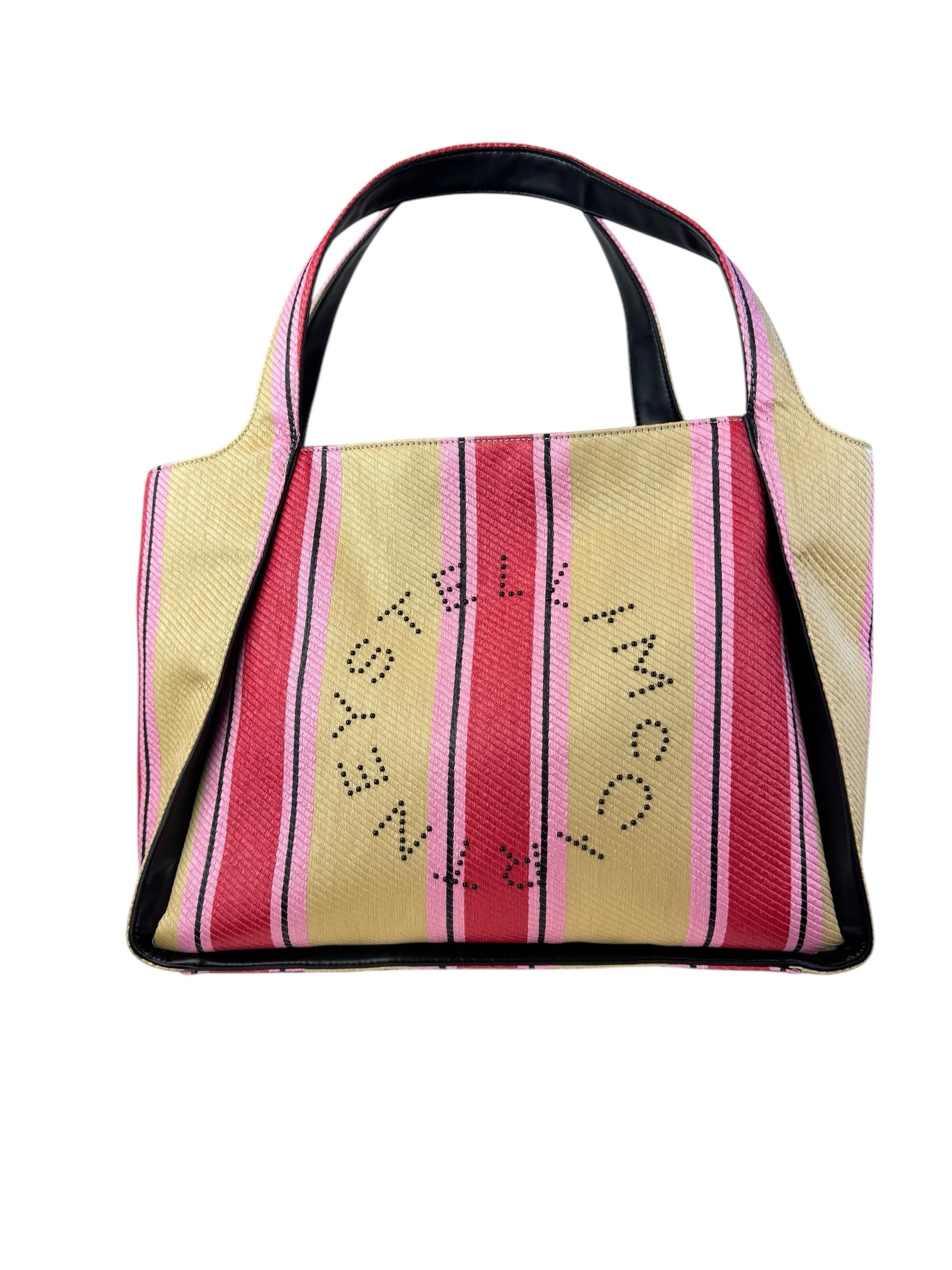 STELLA MCCARTNEY RAFIA TOTE BAG