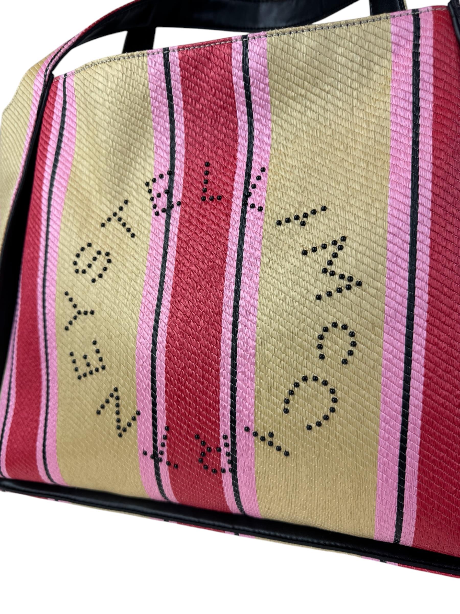 STELLA MCCARTNEY RAFIA TOTE BAG