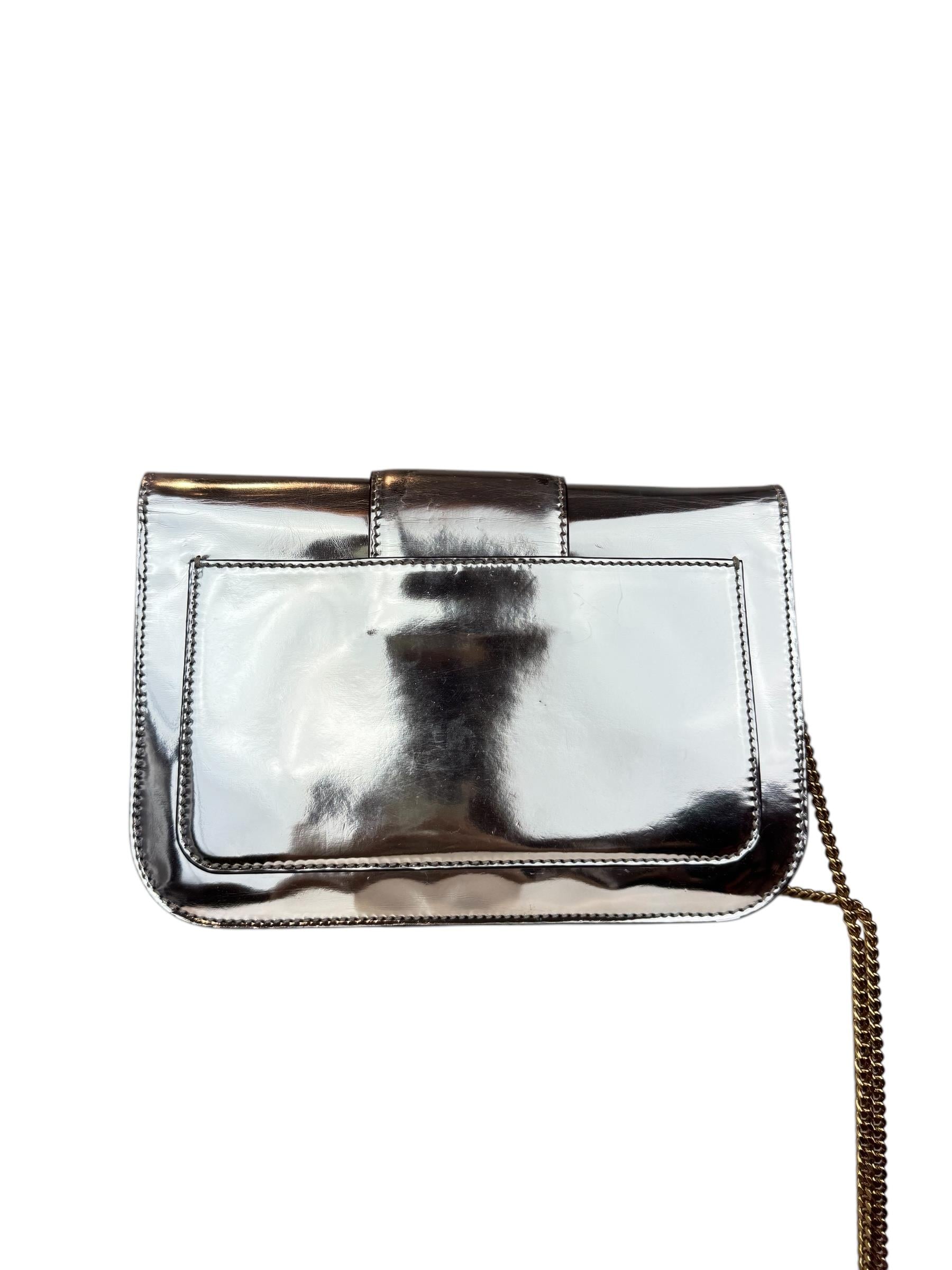 STELLA MCCARTNEY SILVER CHAIN BAG