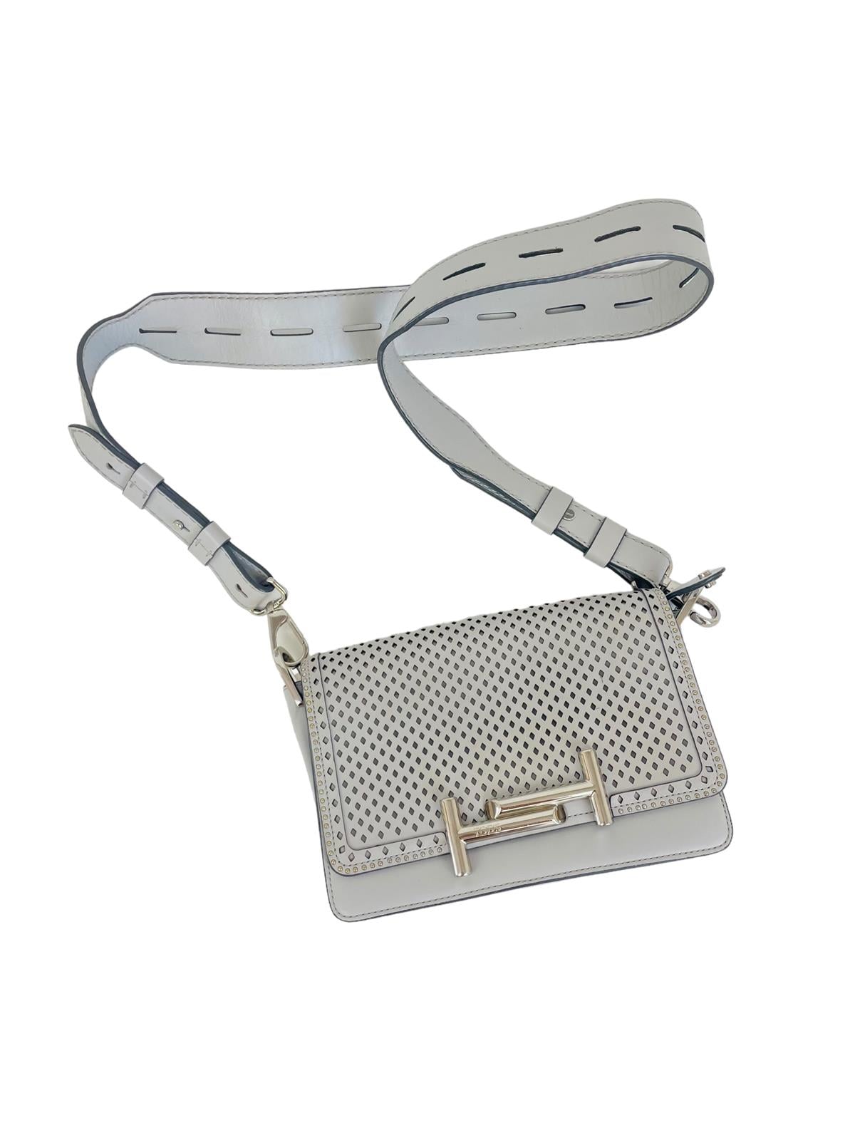 T CROSS LEATHER CROSSBODY BAG