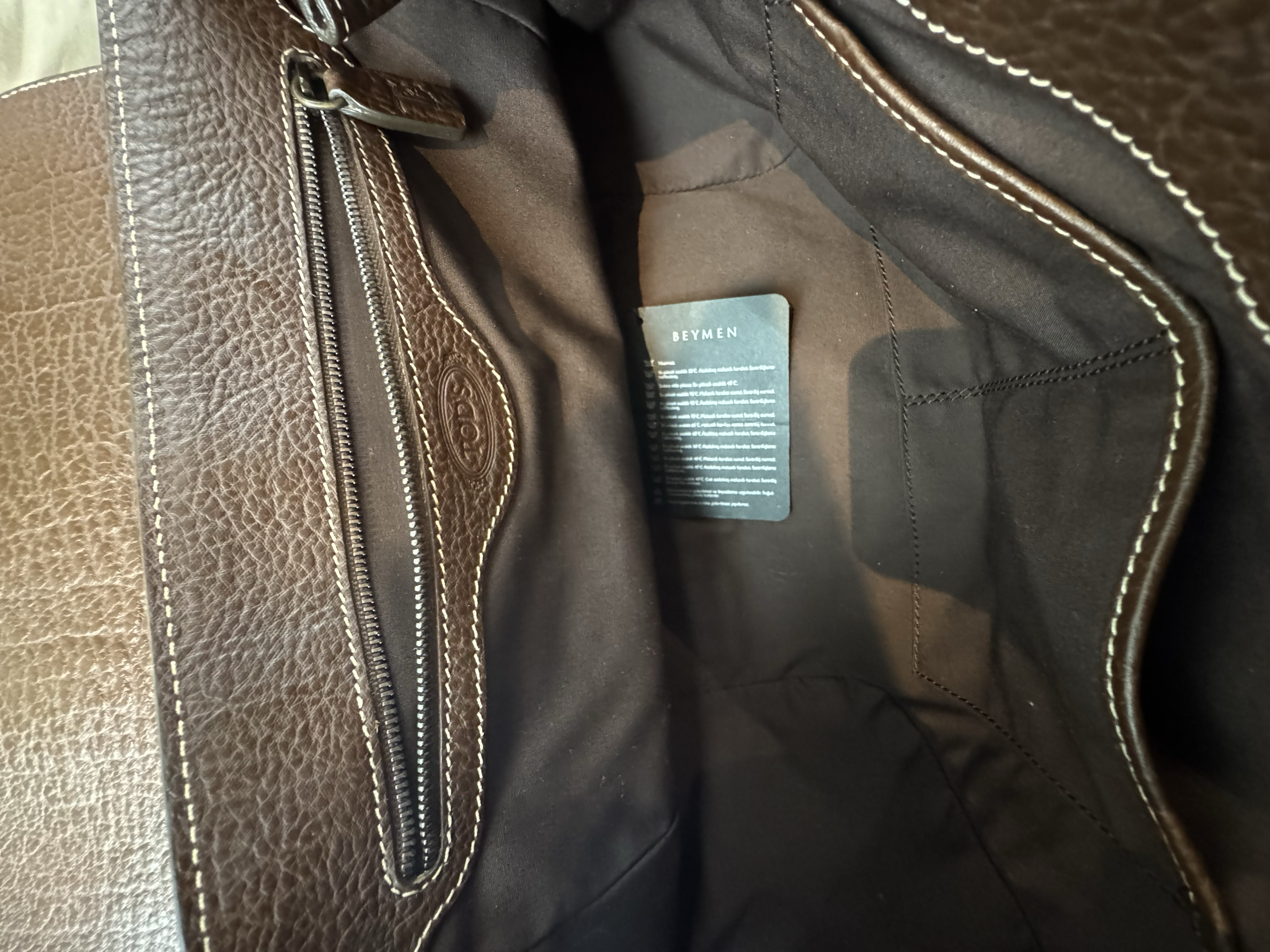 TODS DARK BROWN SHOULDER BAG