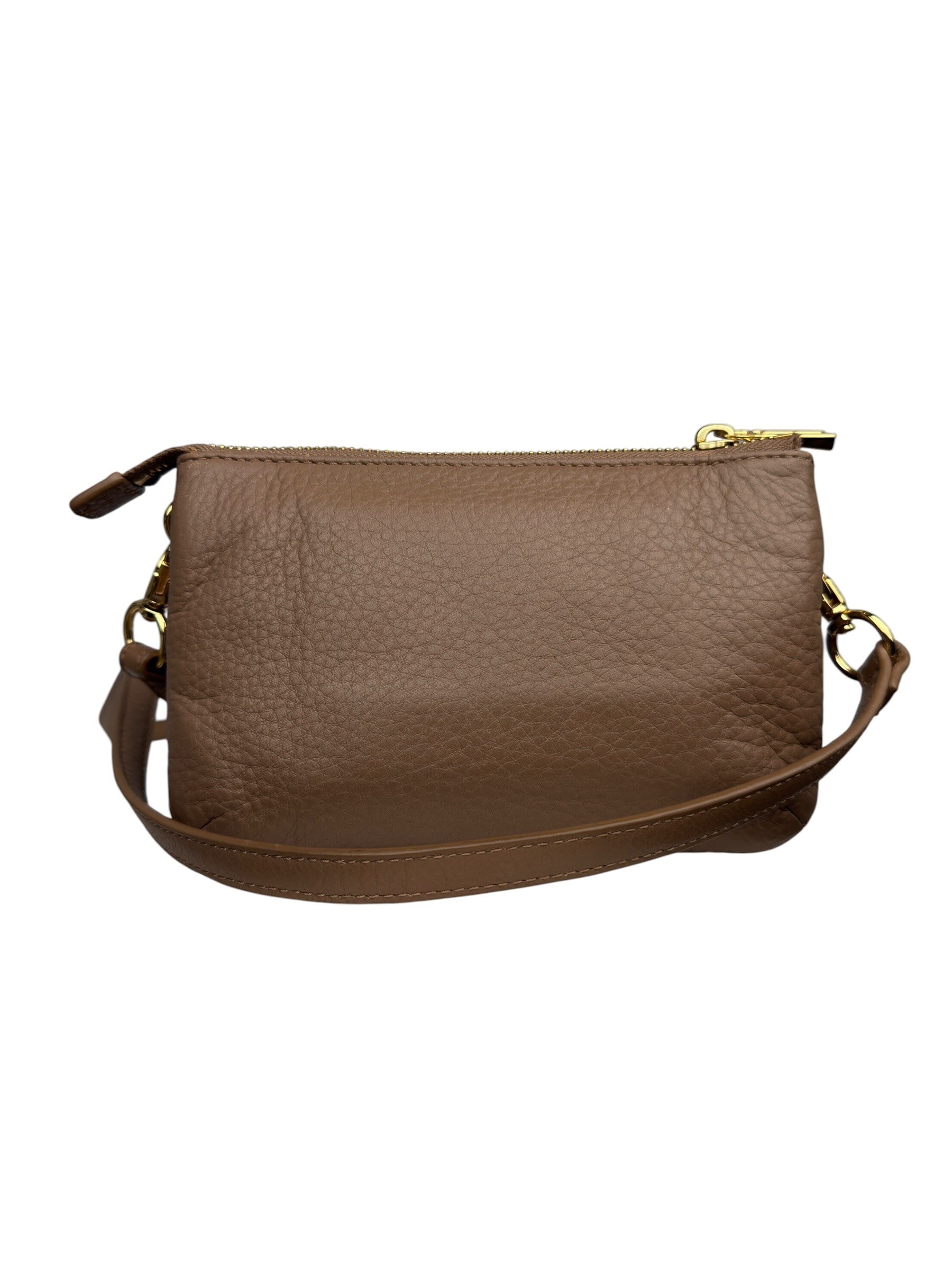TORY BURCH MINK LEATHER MINI CROSSBODY BAG
