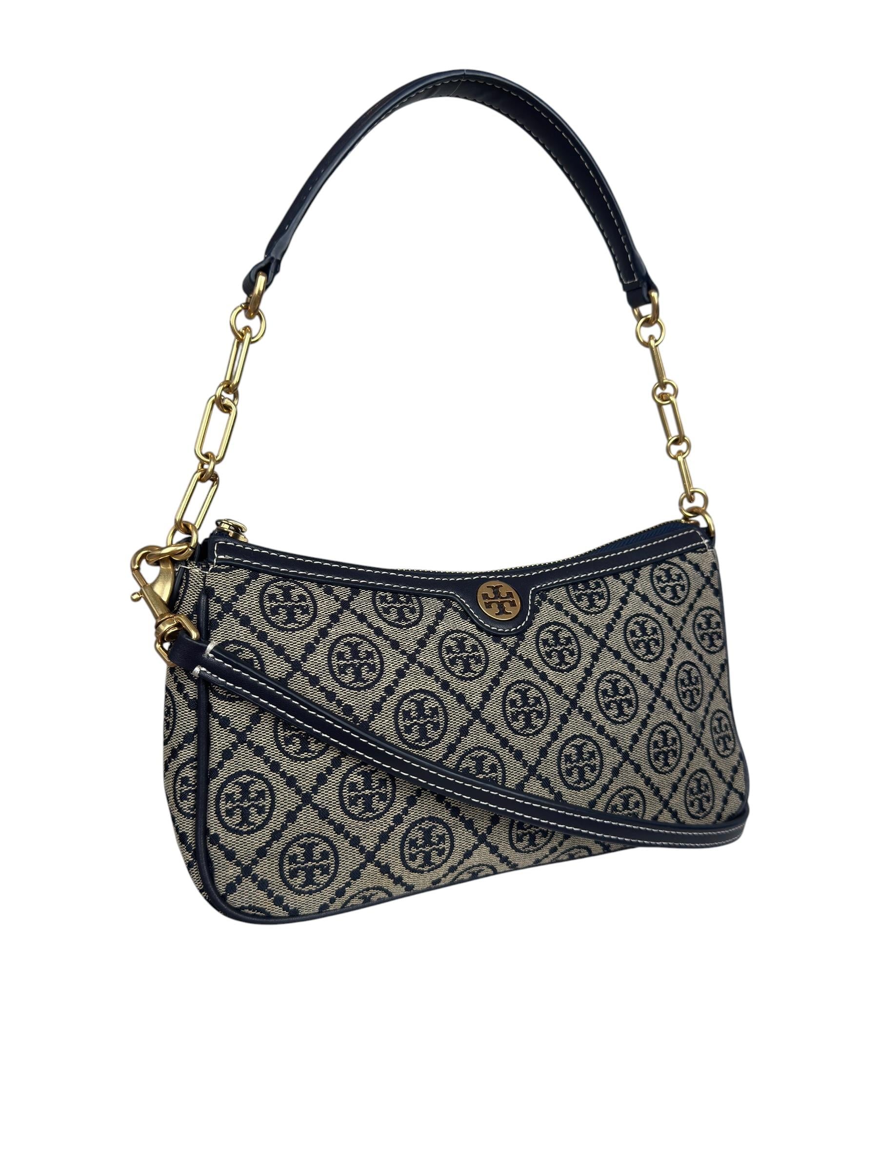 TORY BURCH T JACQUARD SHOULDER BAG