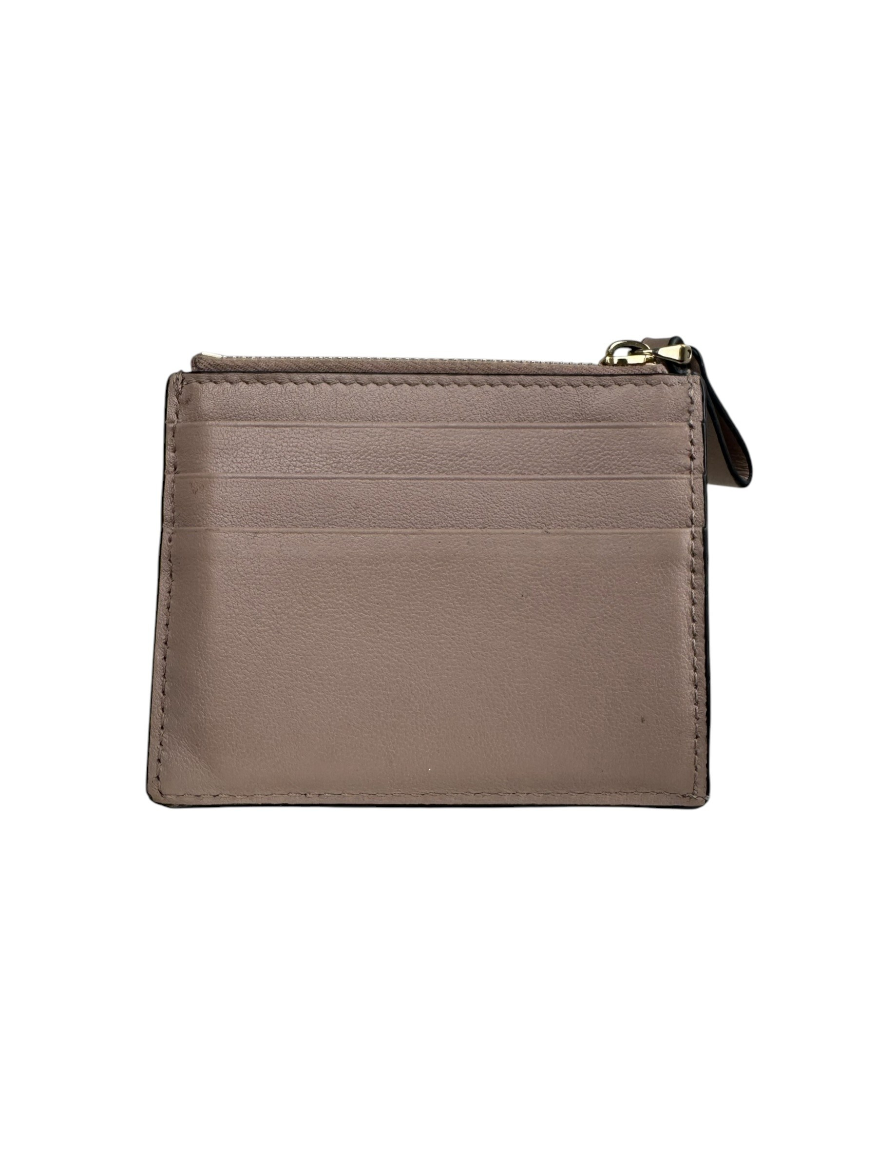 VALENTINO BEIGE ROCKSTUD CARD HOLDER