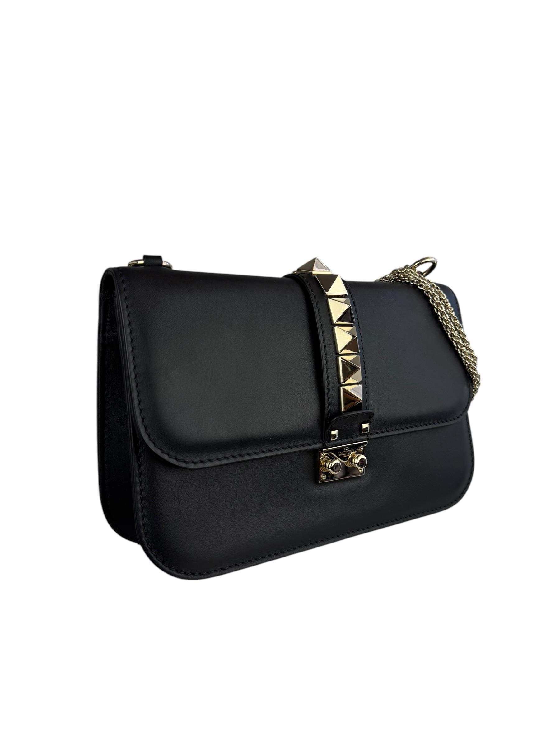 VALENTINO BLACK ROCKSTUD BAG