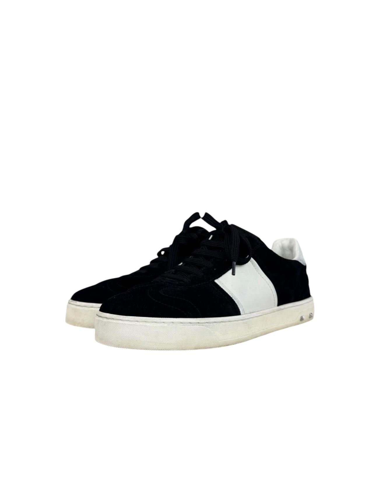 VALENTINO BLACK SUEDE SNEAKERS