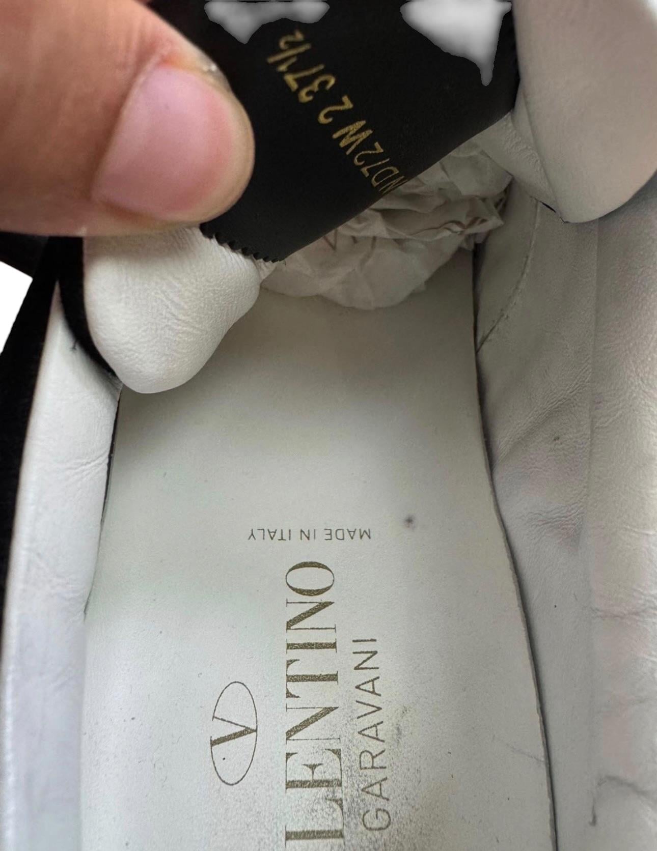 VALENTINO BLACK SUEDE SNEAKERS
