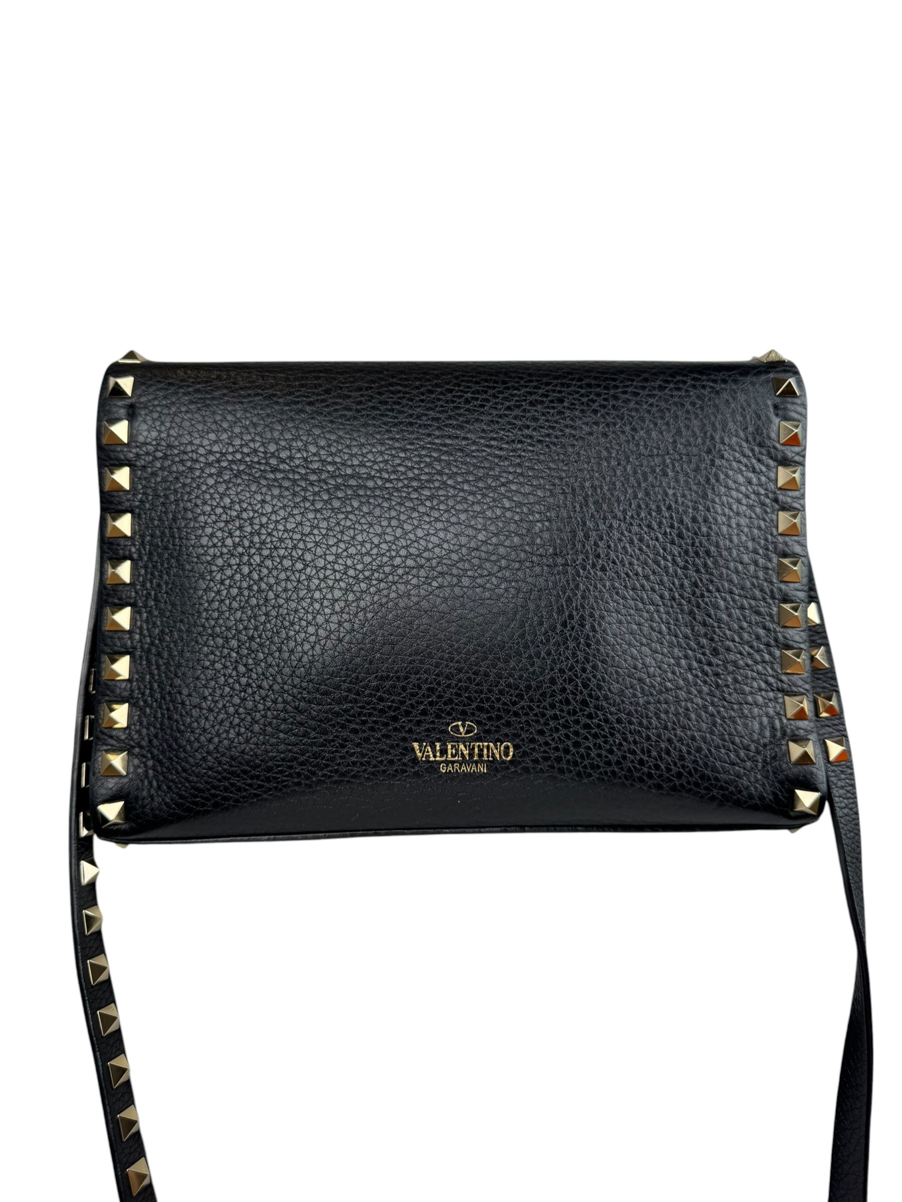 VALENTINO GARAVANI BLACK ROCKSTUD CROSSBODY BAG