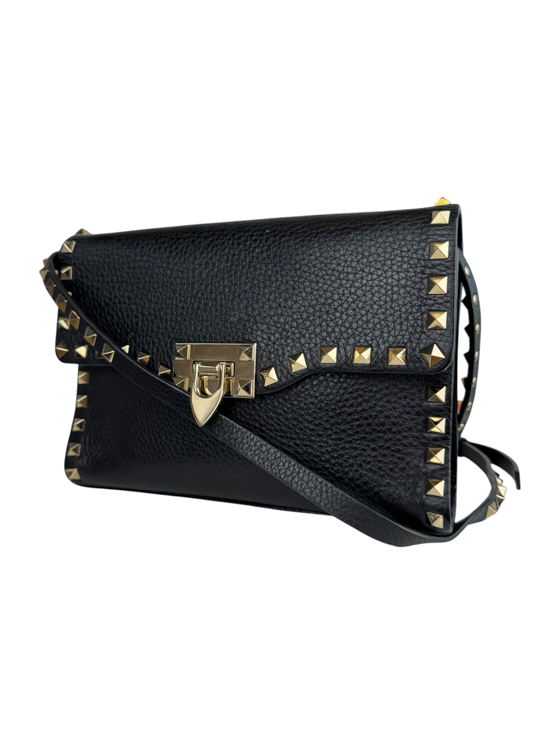 VALENTINO GARAVANI BLACK ROCKSTUD CROSSBODY BAG