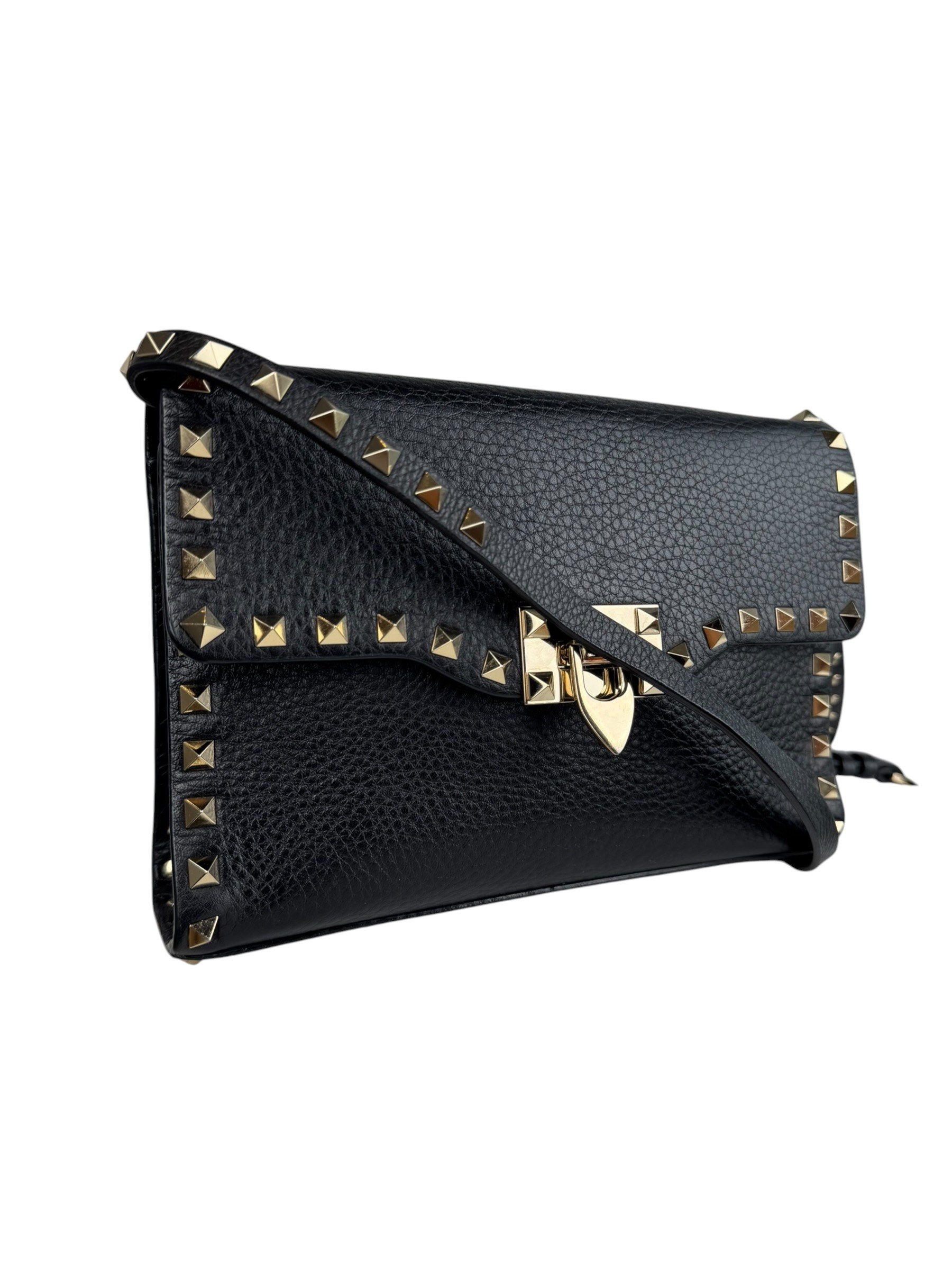 VALENTINO GARAVANI BLACK ROCKSTUD CROSSBODY BAG