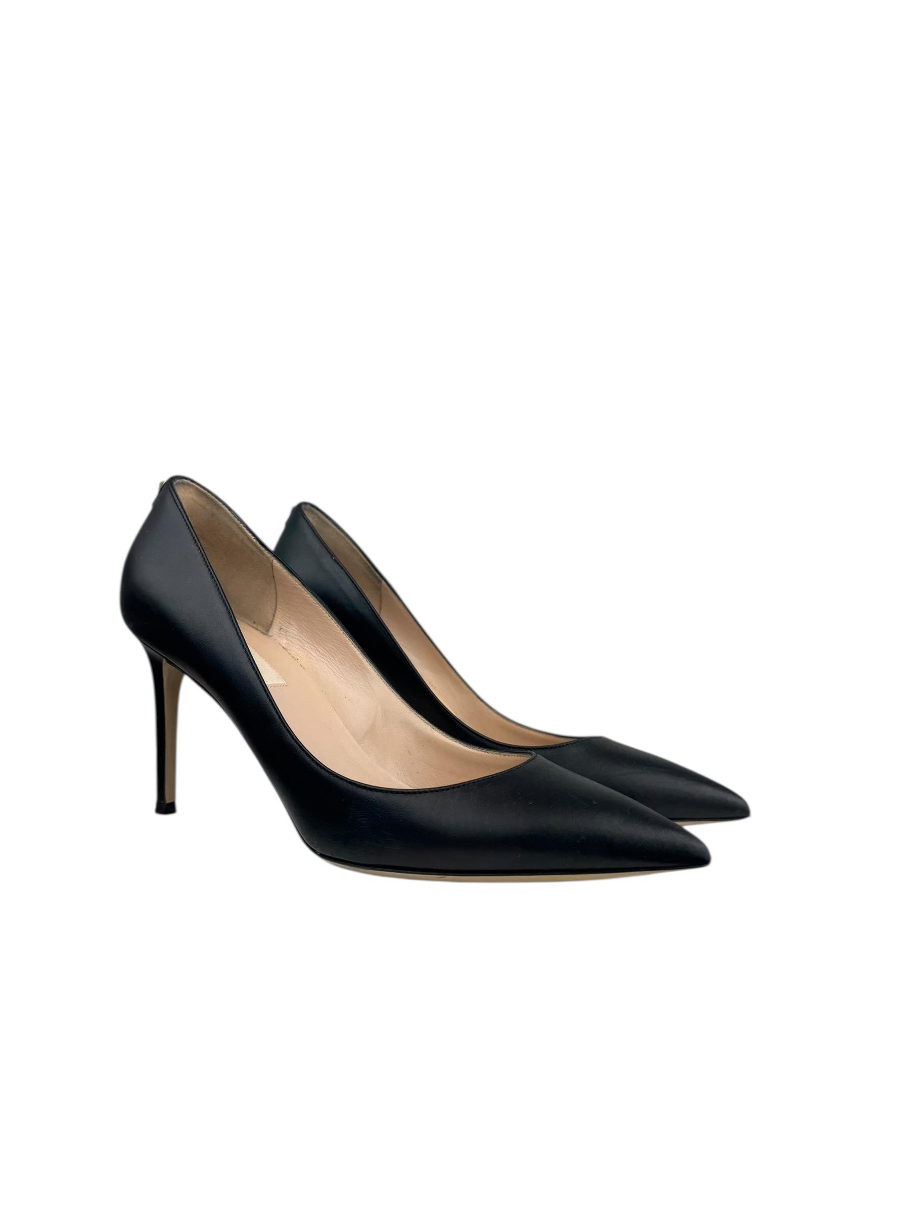 VALENTINO LEATHER ROCKSTUD HEELS